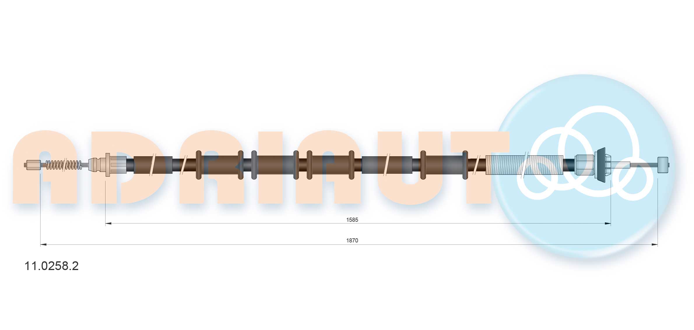 Adriauto Handremkabel 11.0258.2