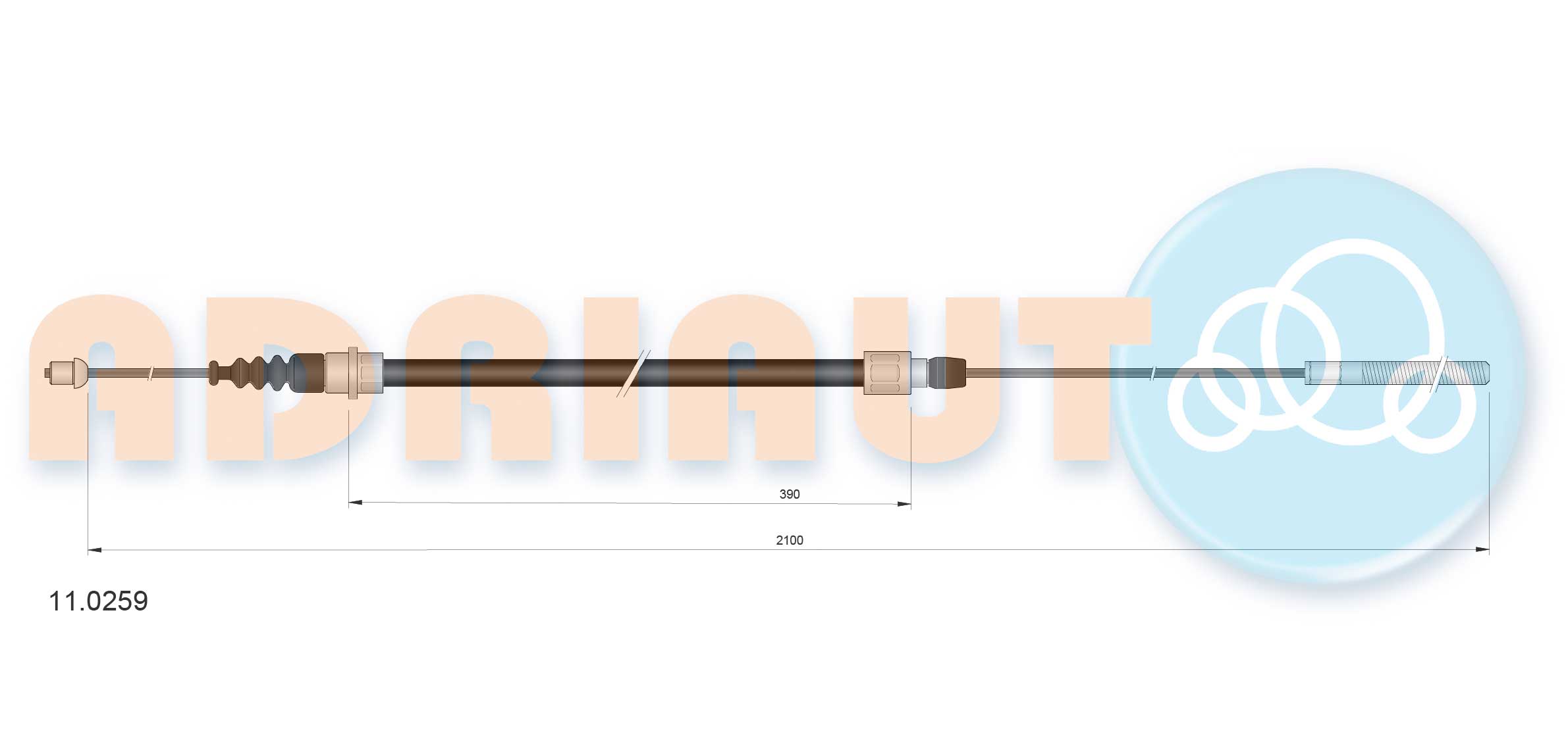 Adriauto Handremkabel 11.0259