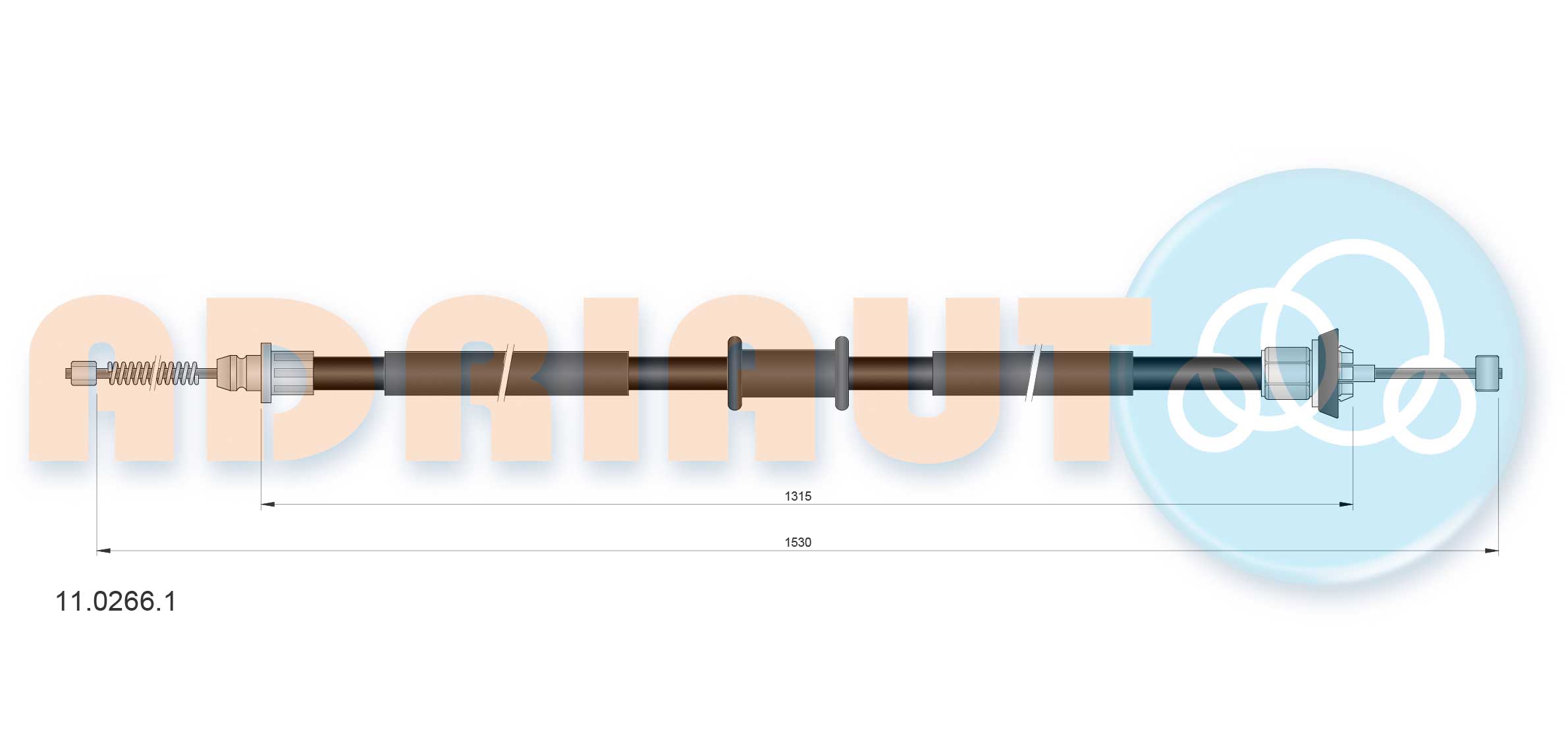 Adriauto Handremkabel 11.0266.1