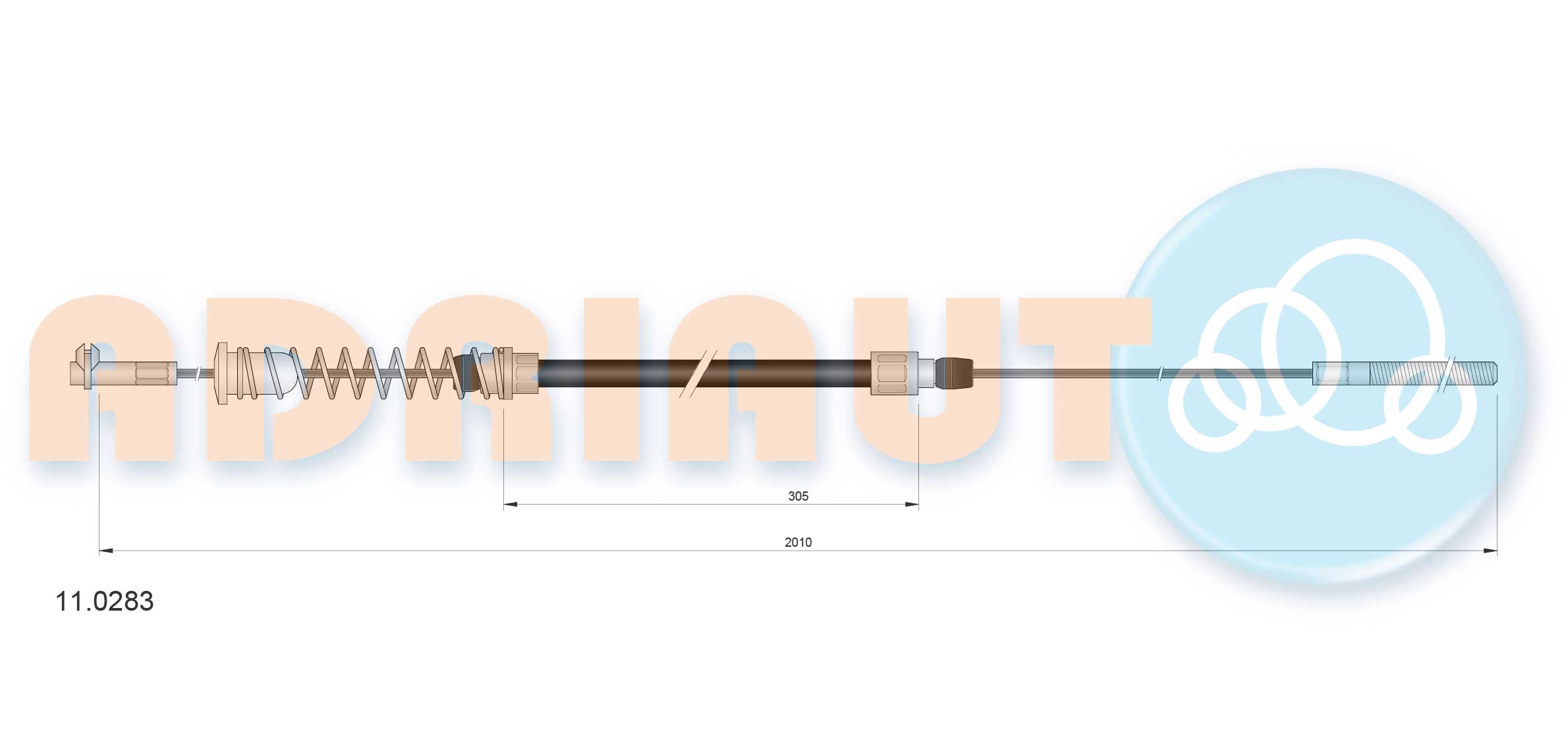 Adriauto Handremkabel 11.0283