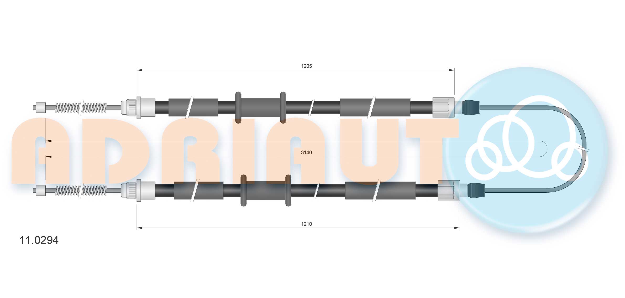 Adriauto Handremkabel 11.0294