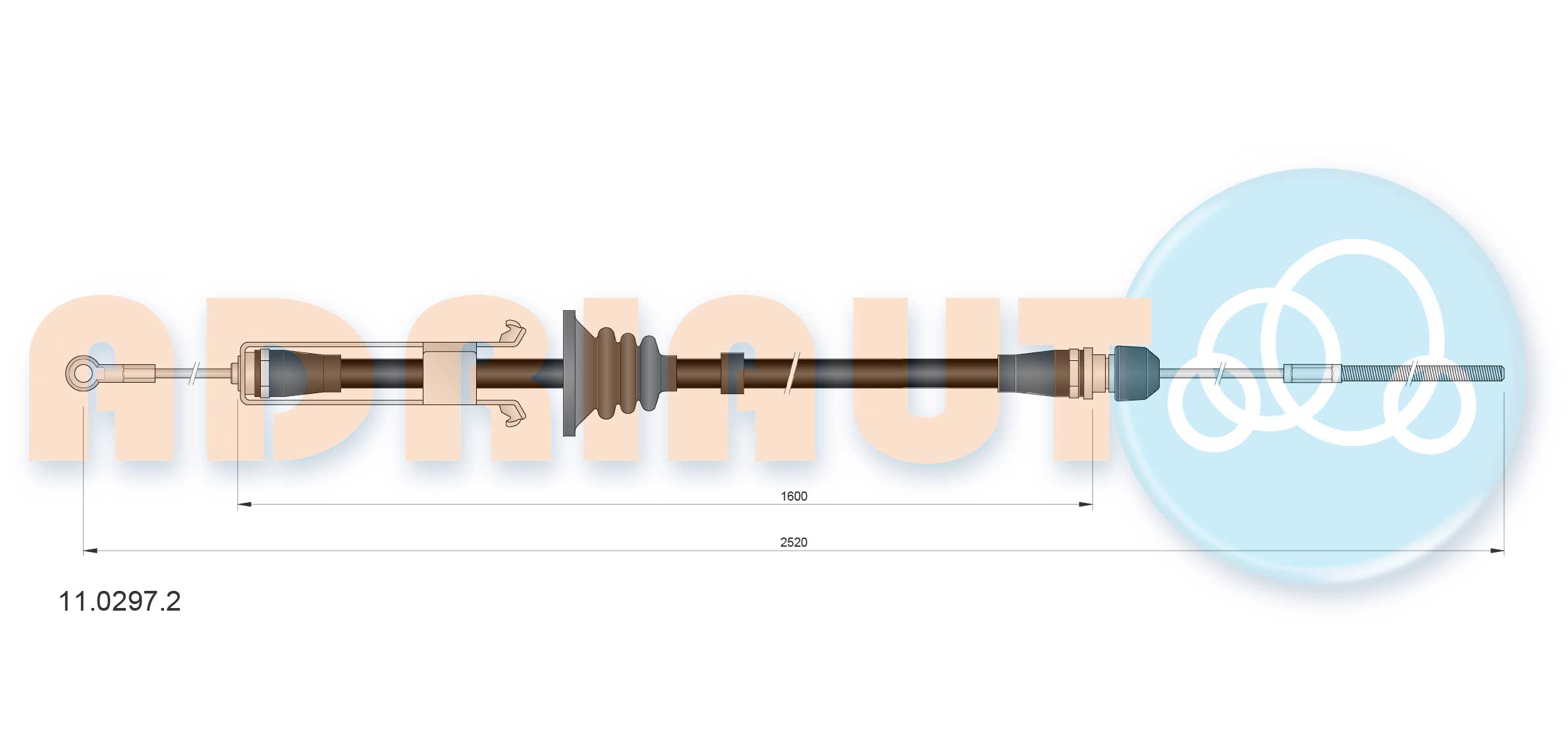 Adriauto Handremkabel 11.0297.2