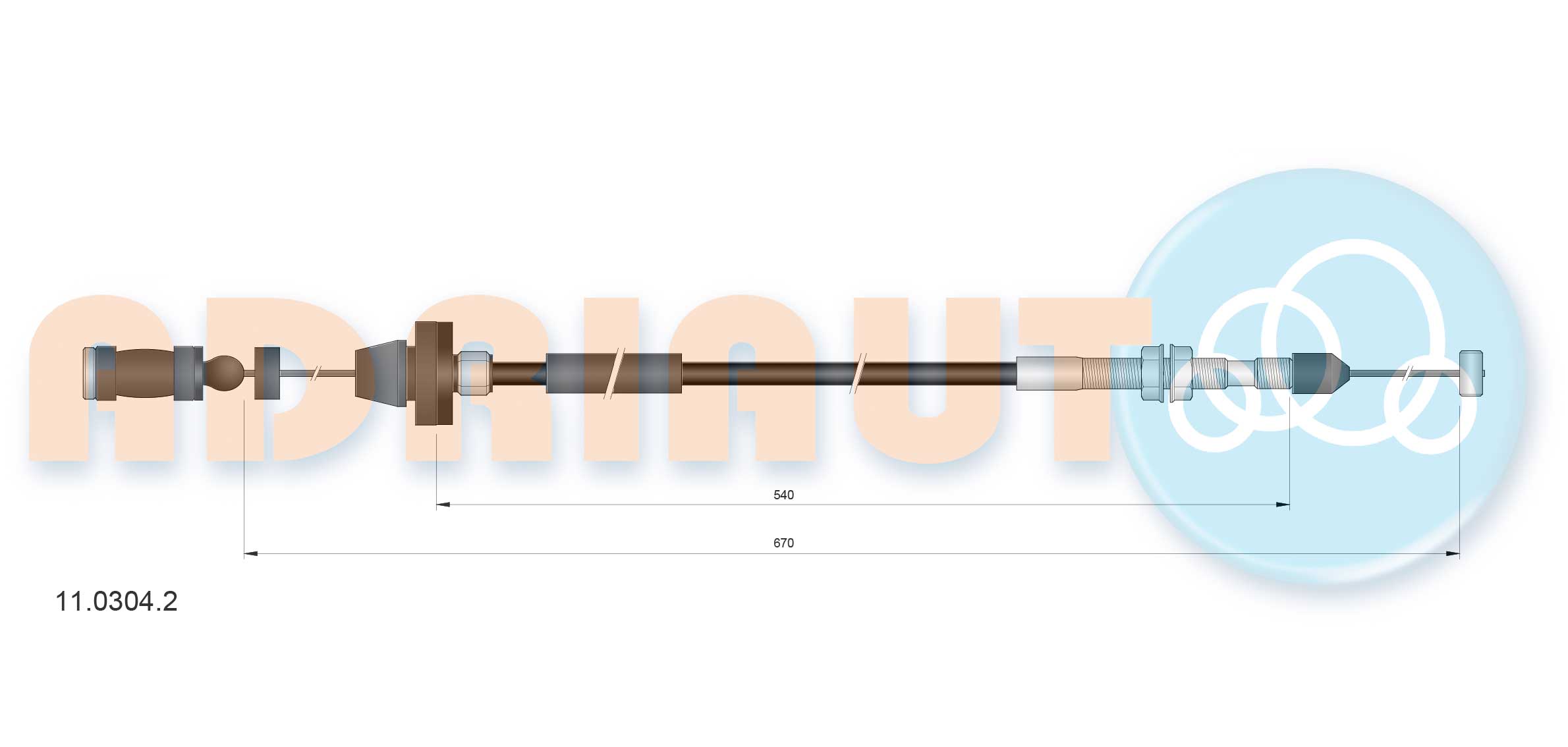 Adriauto Gaskabel 11.0304.2