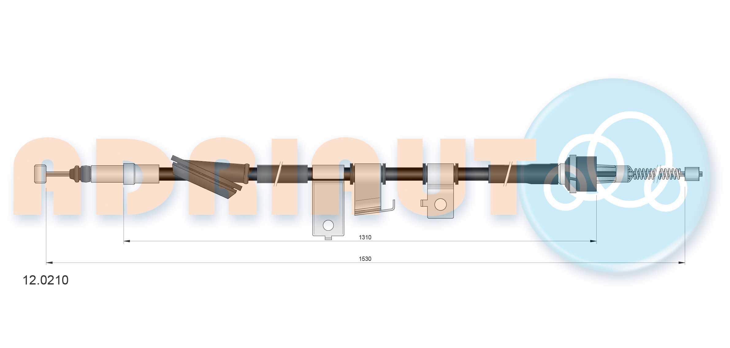 Adriauto Handremkabel 12.0210
