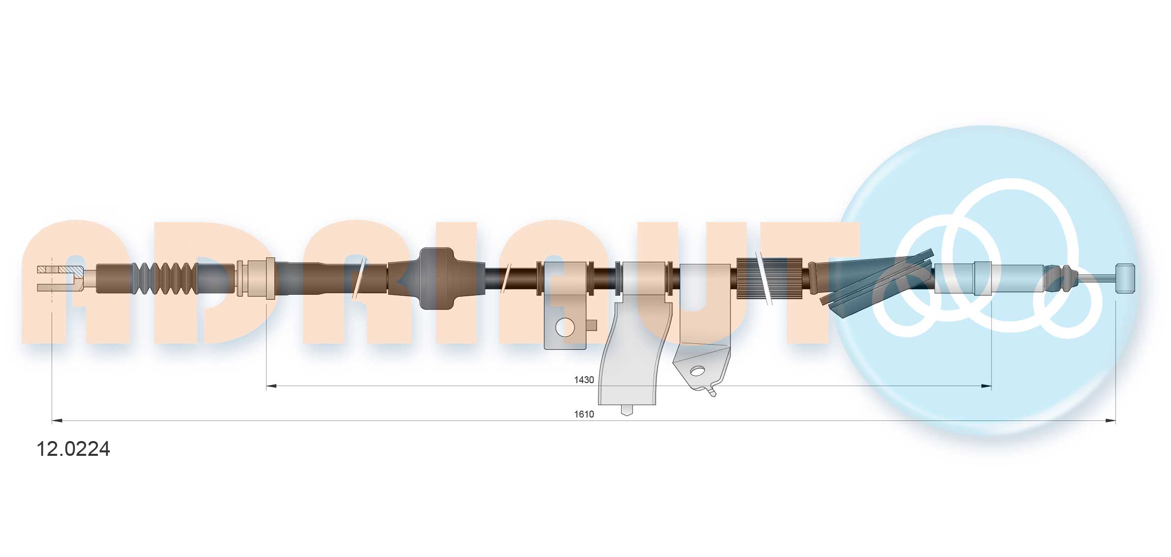 Adriauto Handremkabel 12.0224