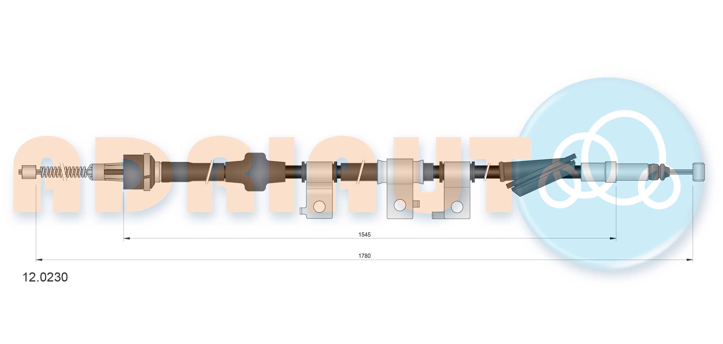 Adriauto Handremkabel 12.0230