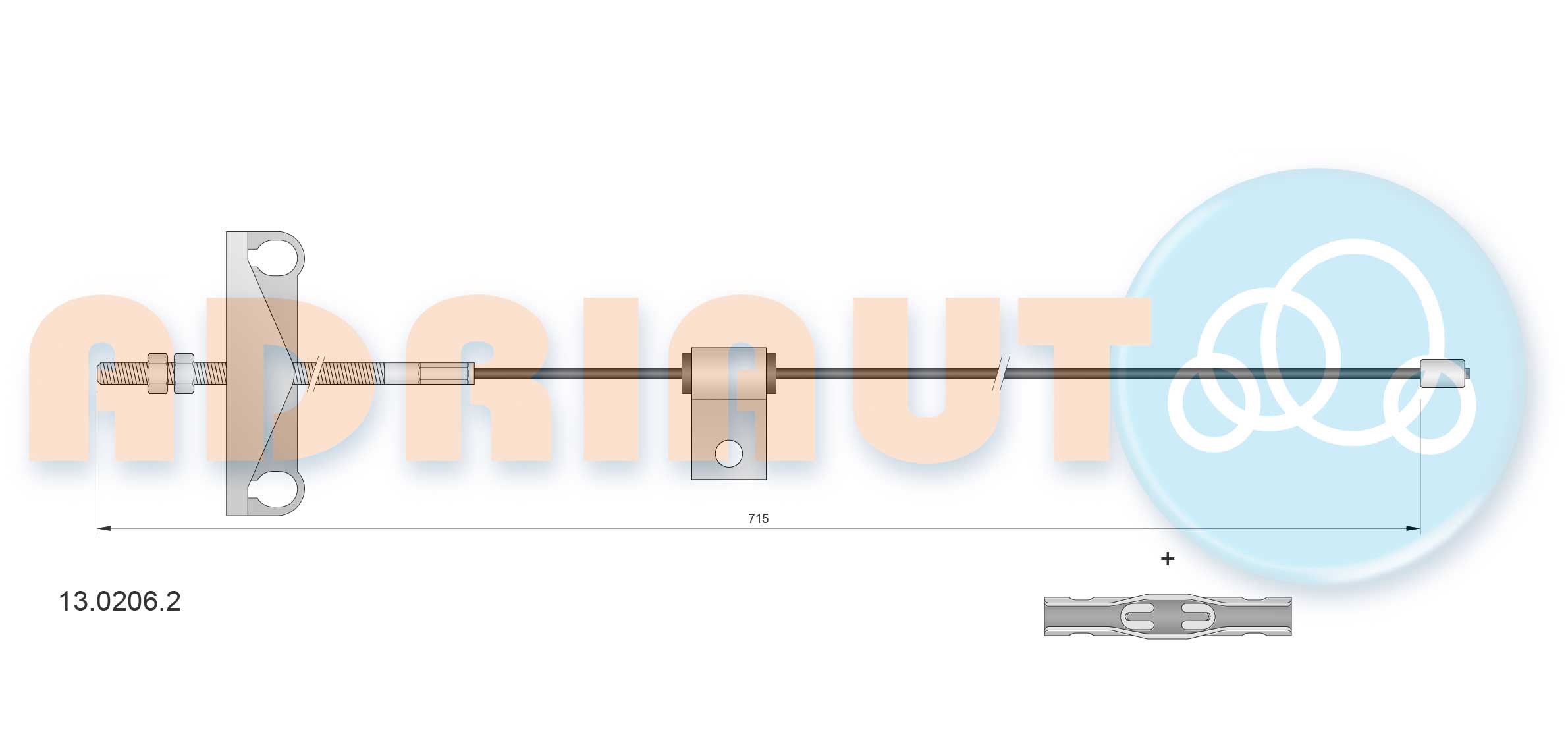 Adriauto Handremkabel 13.0206.2