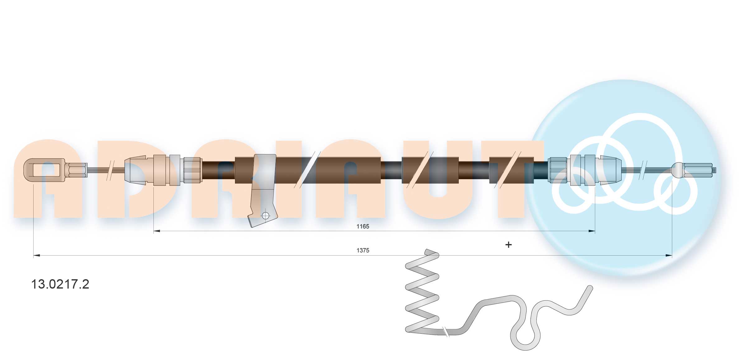 Adriauto Handremkabel 13.0217.2