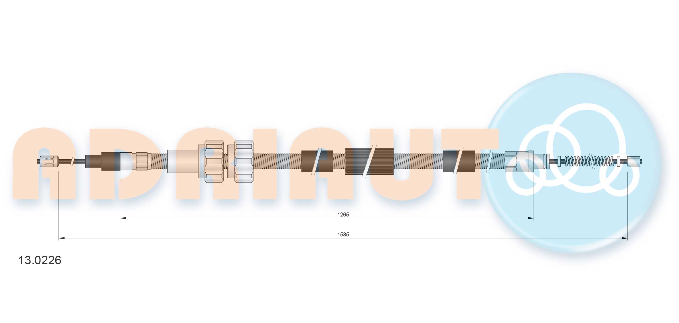 Adriauto Handremkabel 13.0226