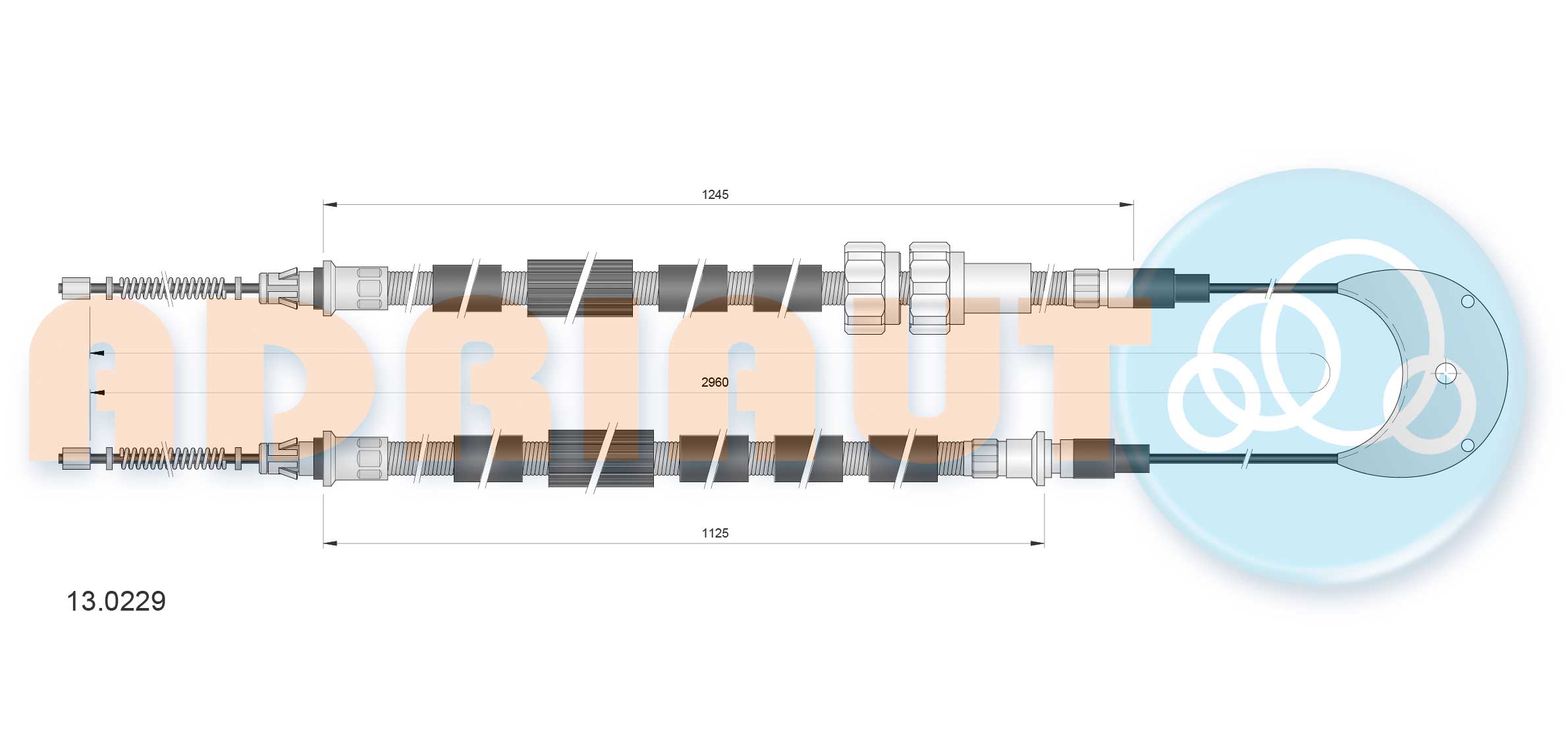 Adriauto Handremkabel 13.0229