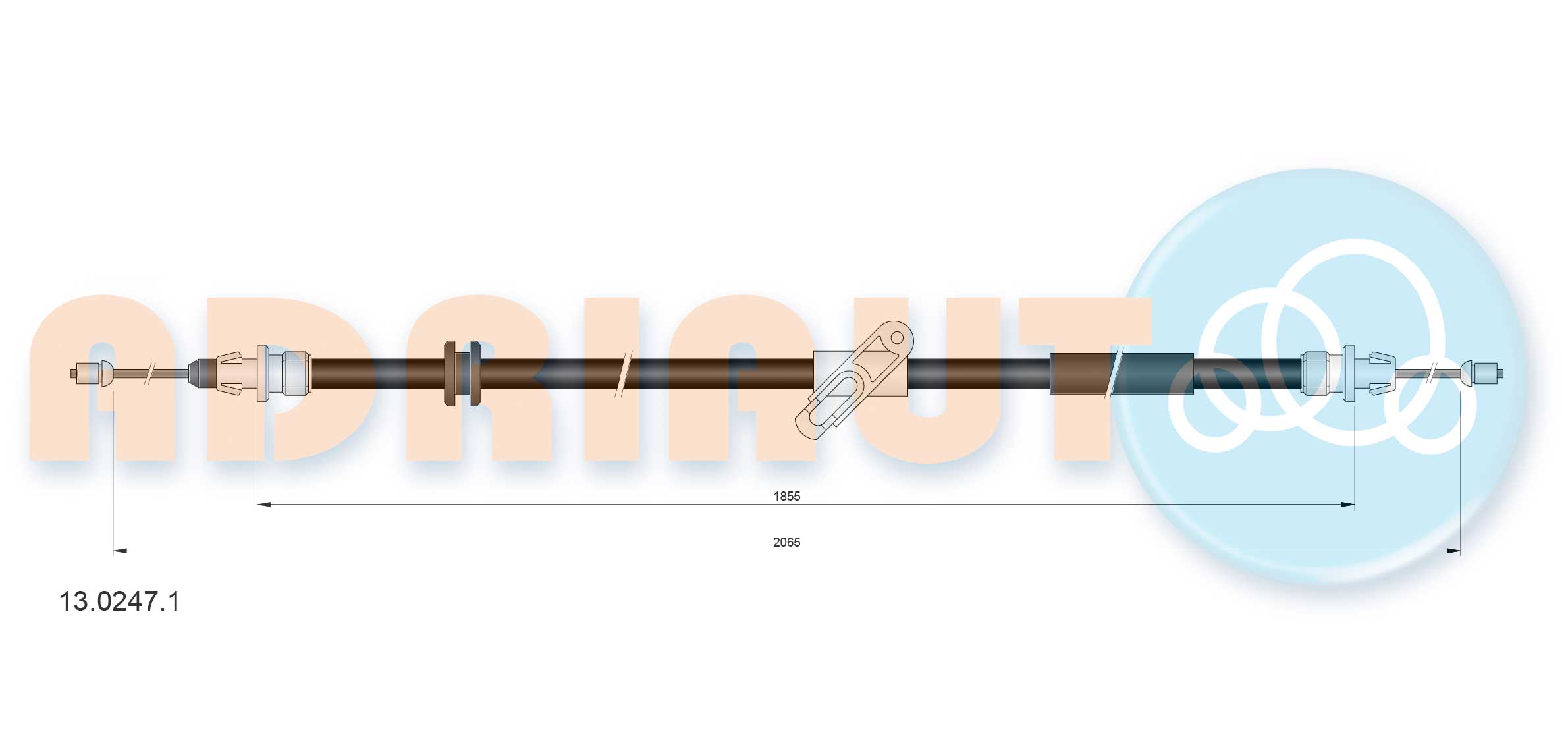 Adriauto Handremkabel 13.0247.1