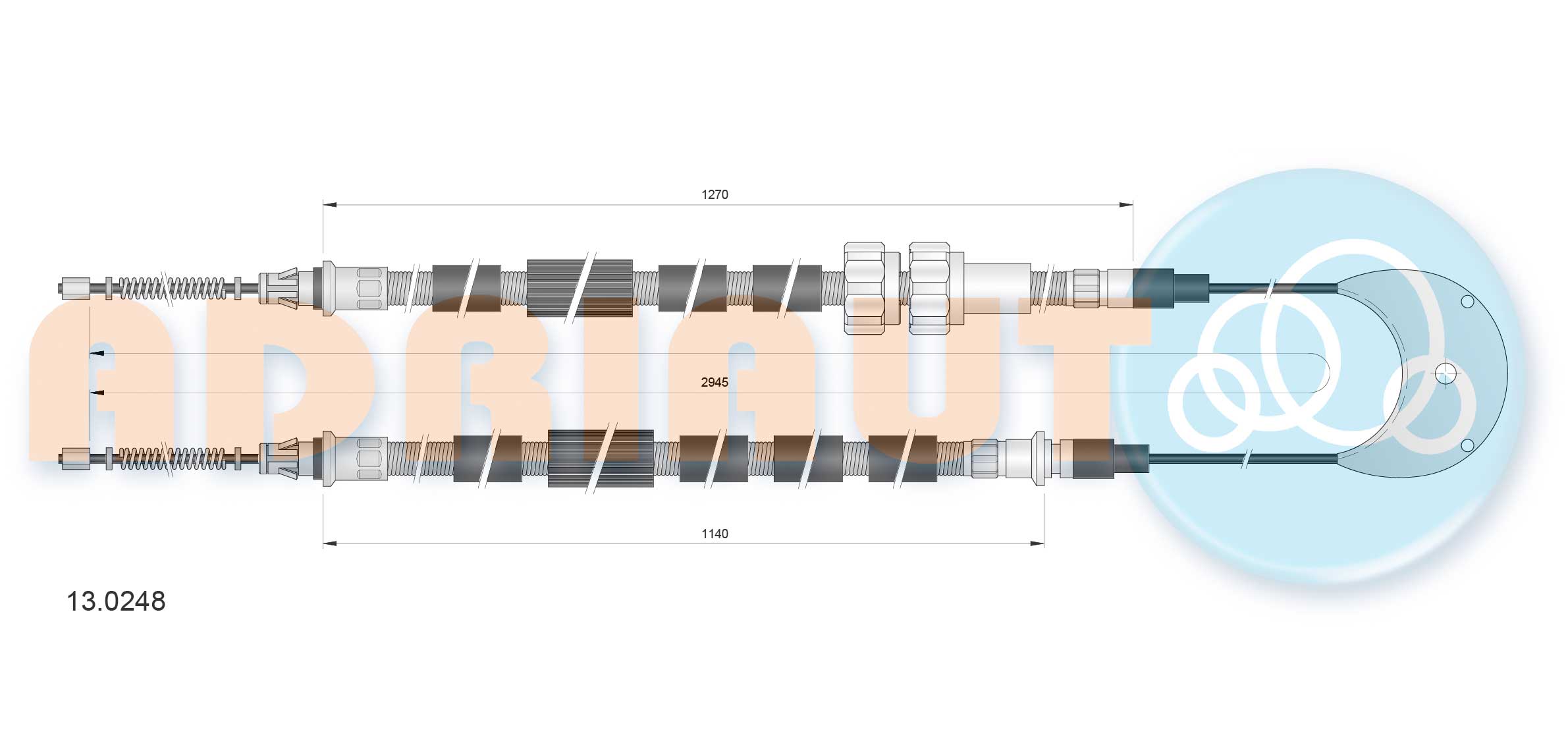Adriauto Handremkabel 13.0248