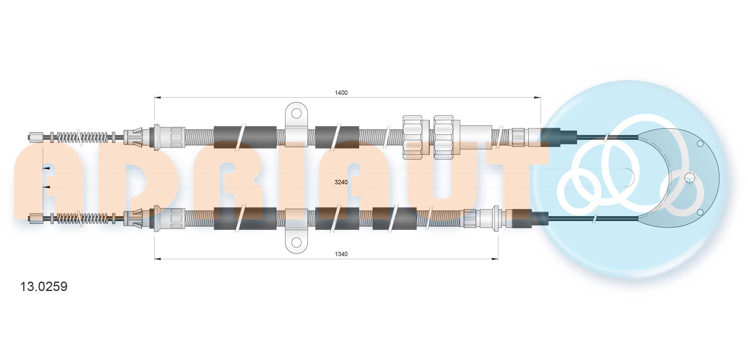 Adriauto Handremkabel 13.0259
