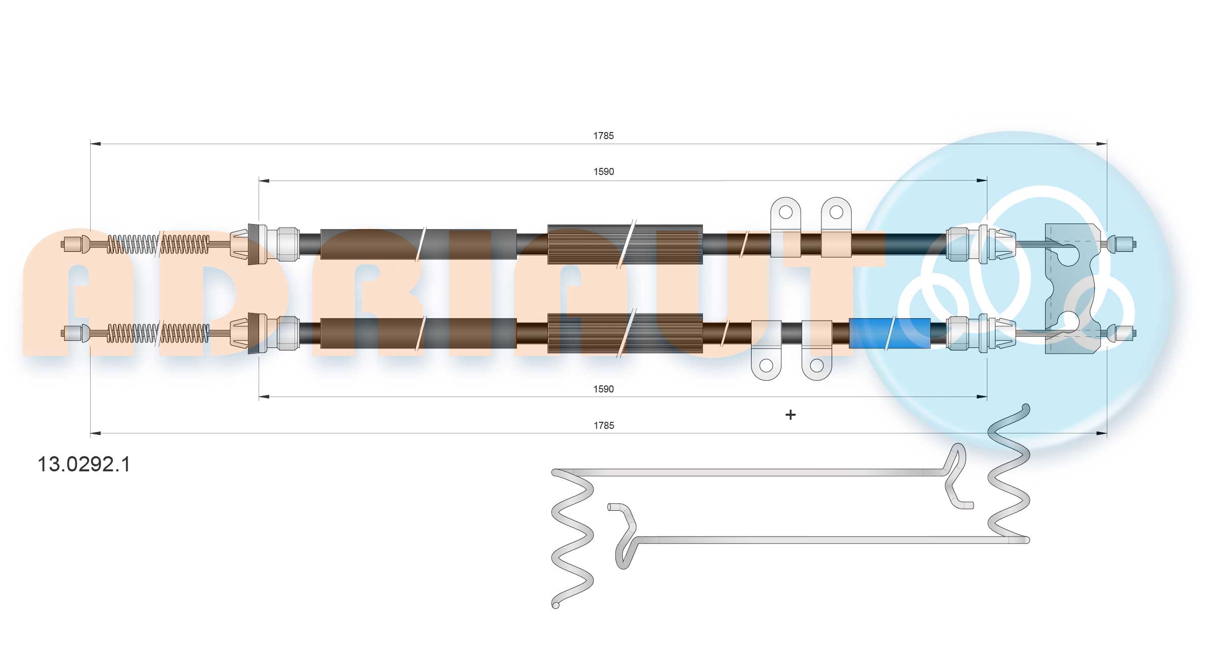 Adriauto Handremkabel 13.0292.1