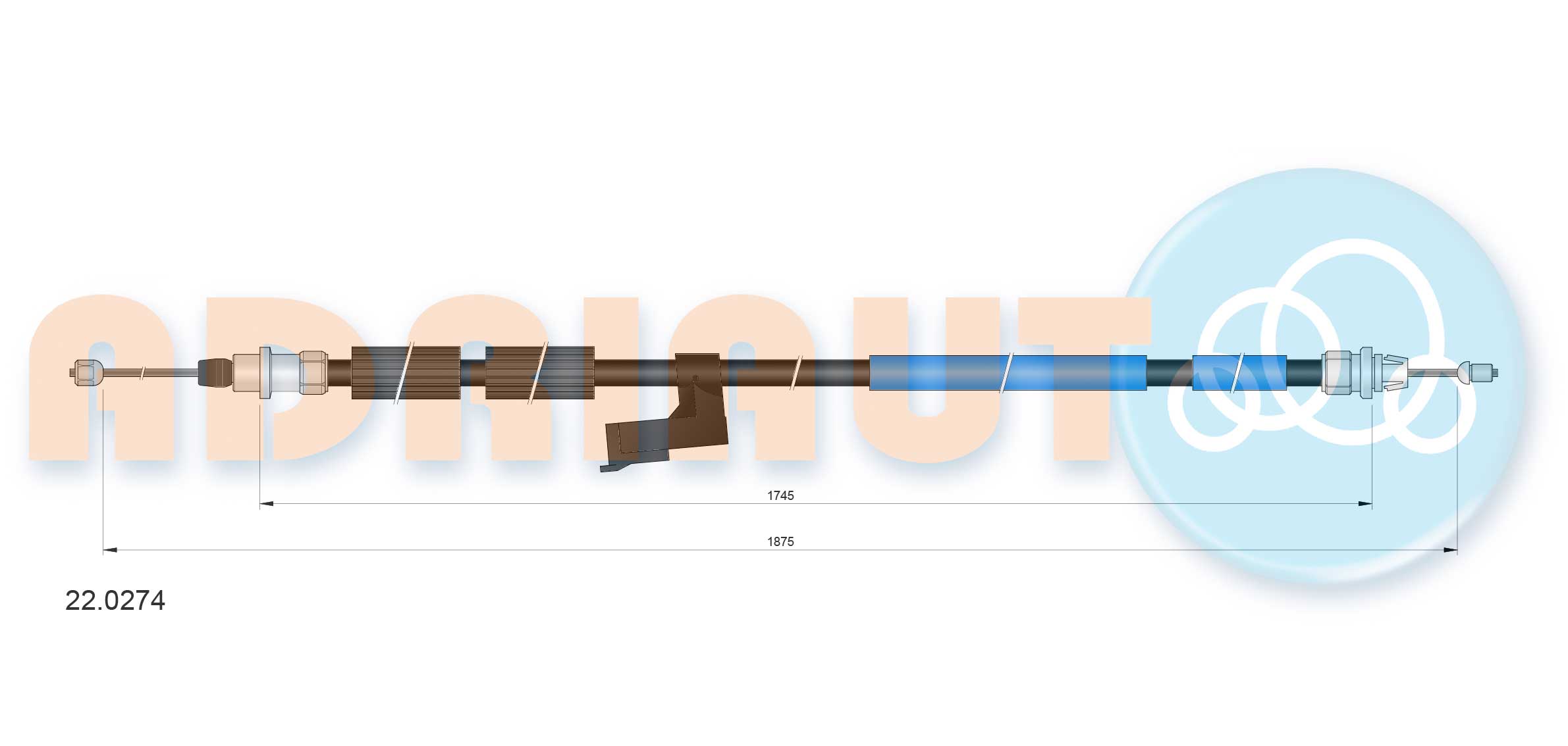 Adriauto Handremkabel 22.0274