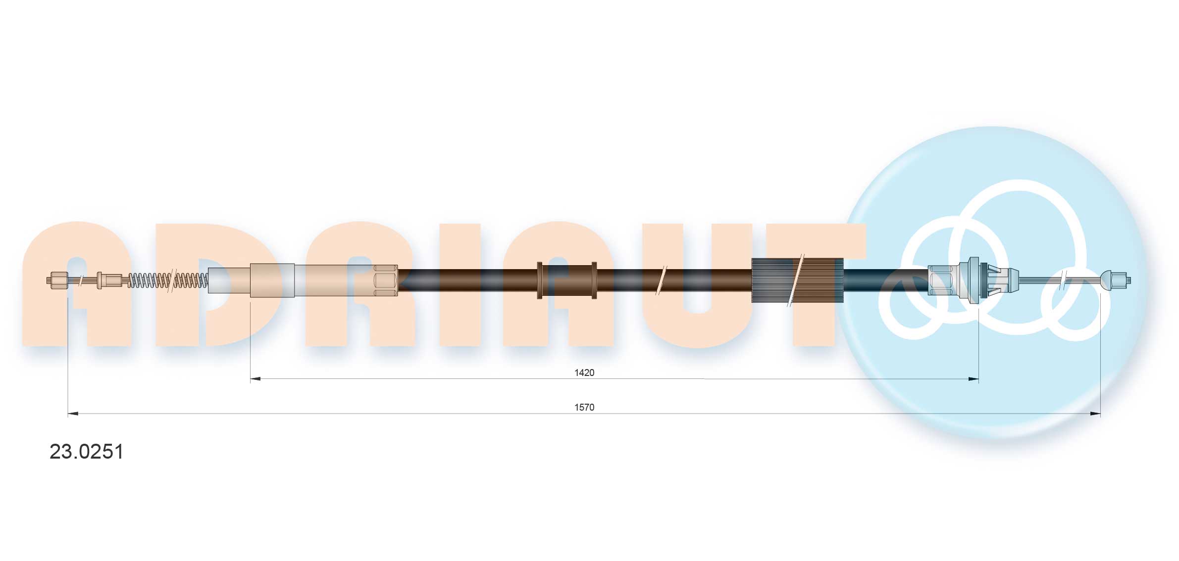 Adriauto Handremkabel 23.0251
