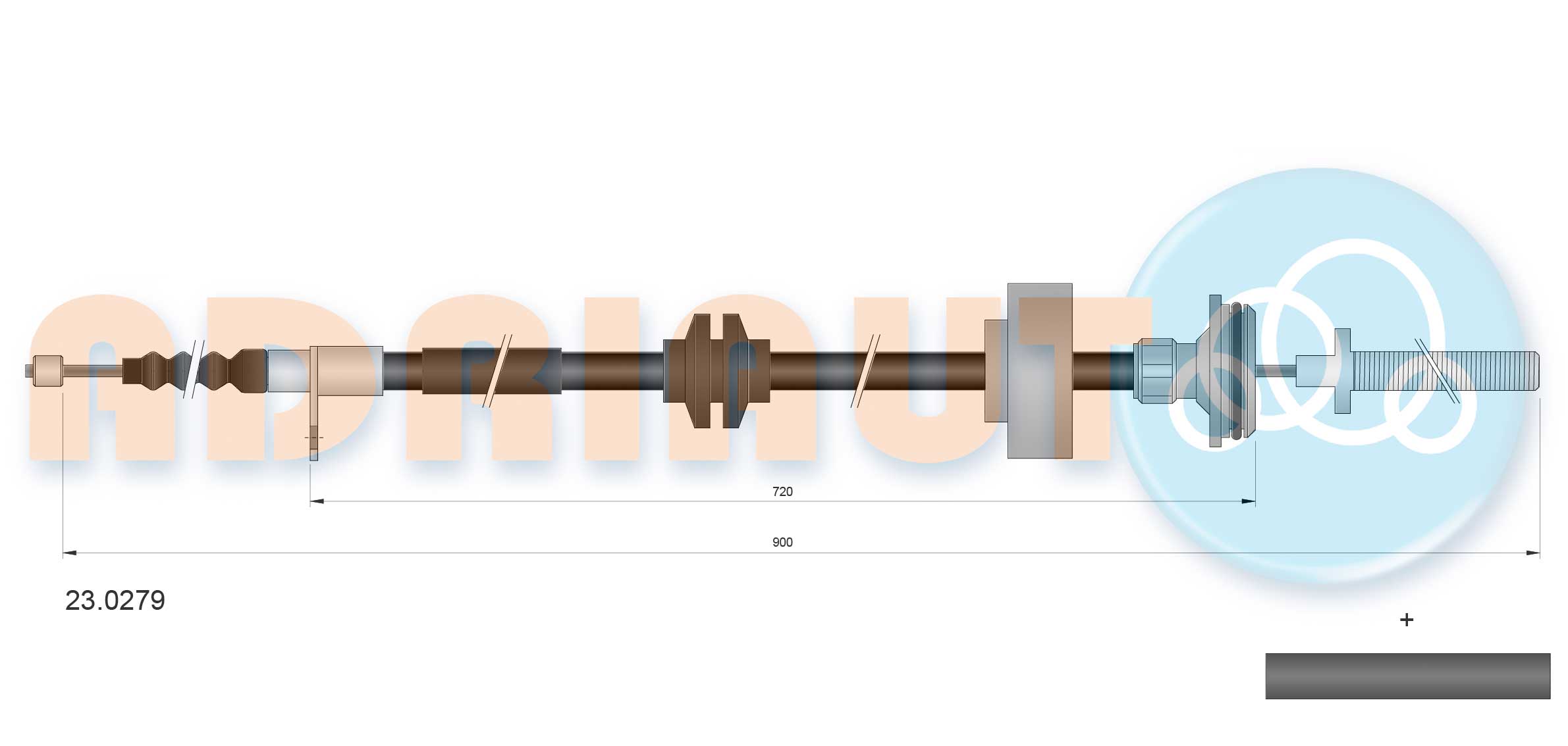 Adriauto Handremkabel 23.0279