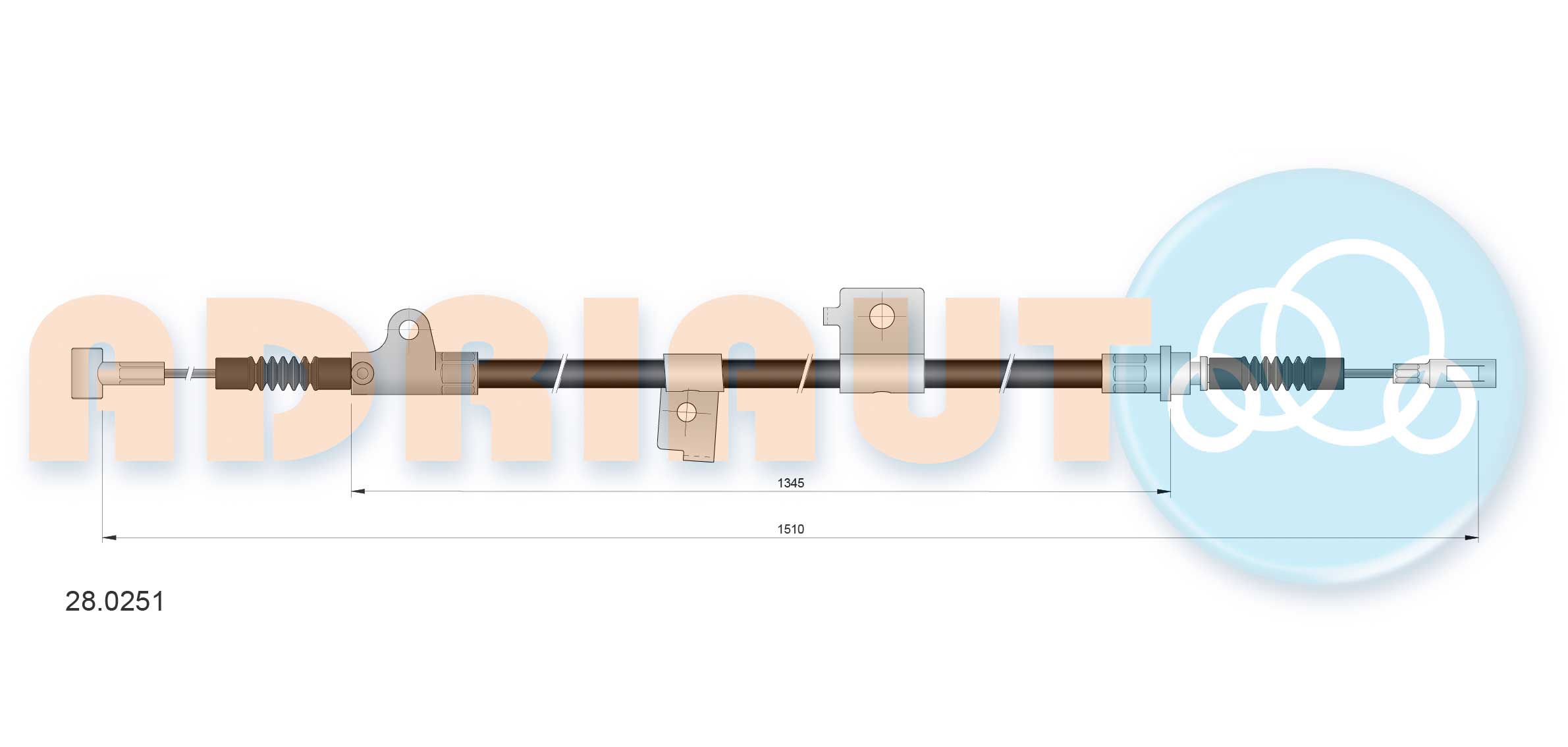 Adriauto Handremkabel 28.0251