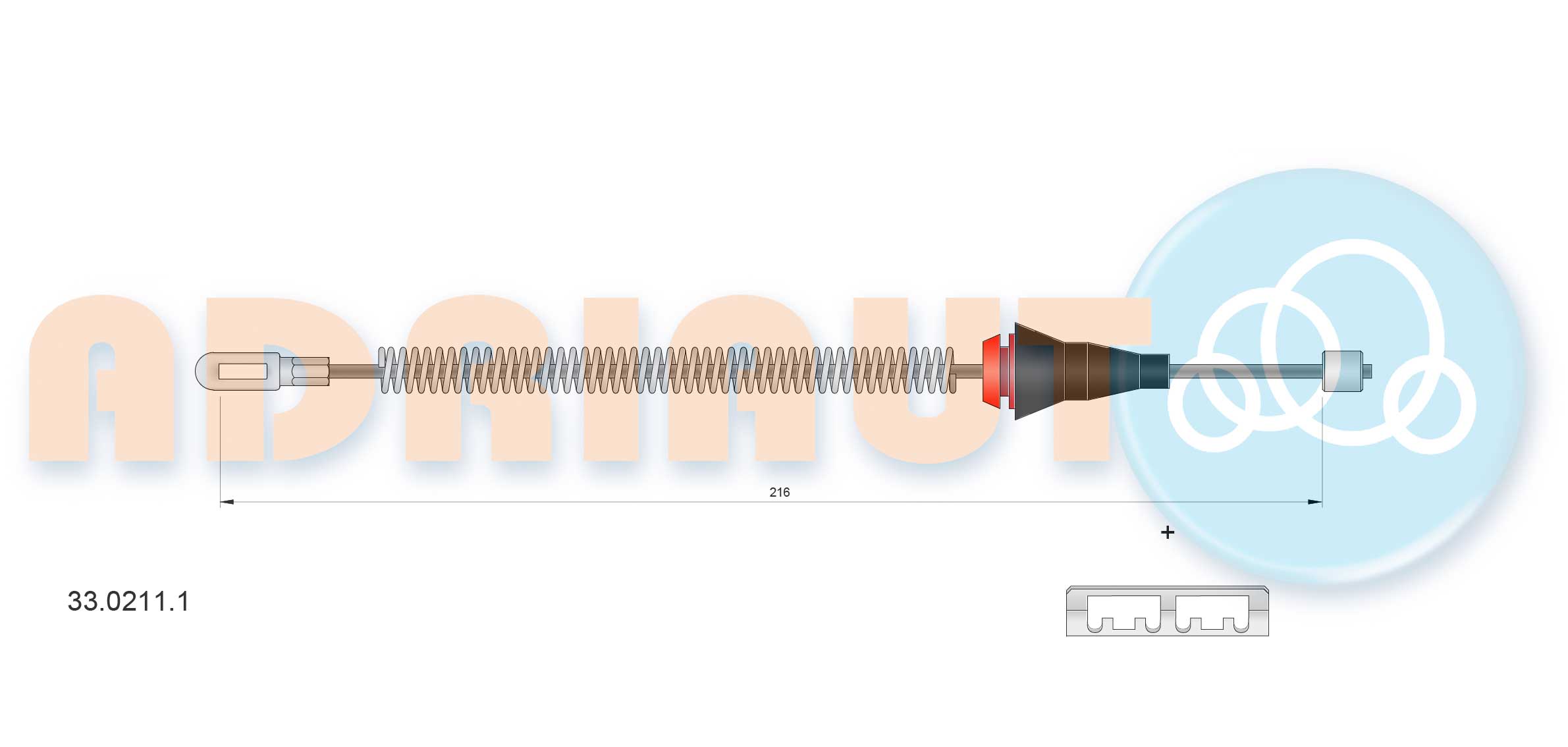 Adriauto Handremkabel 33.0211.1