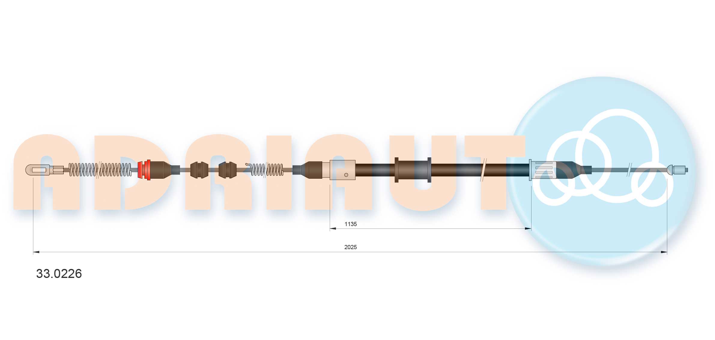Adriauto Handremkabel 33.0226
