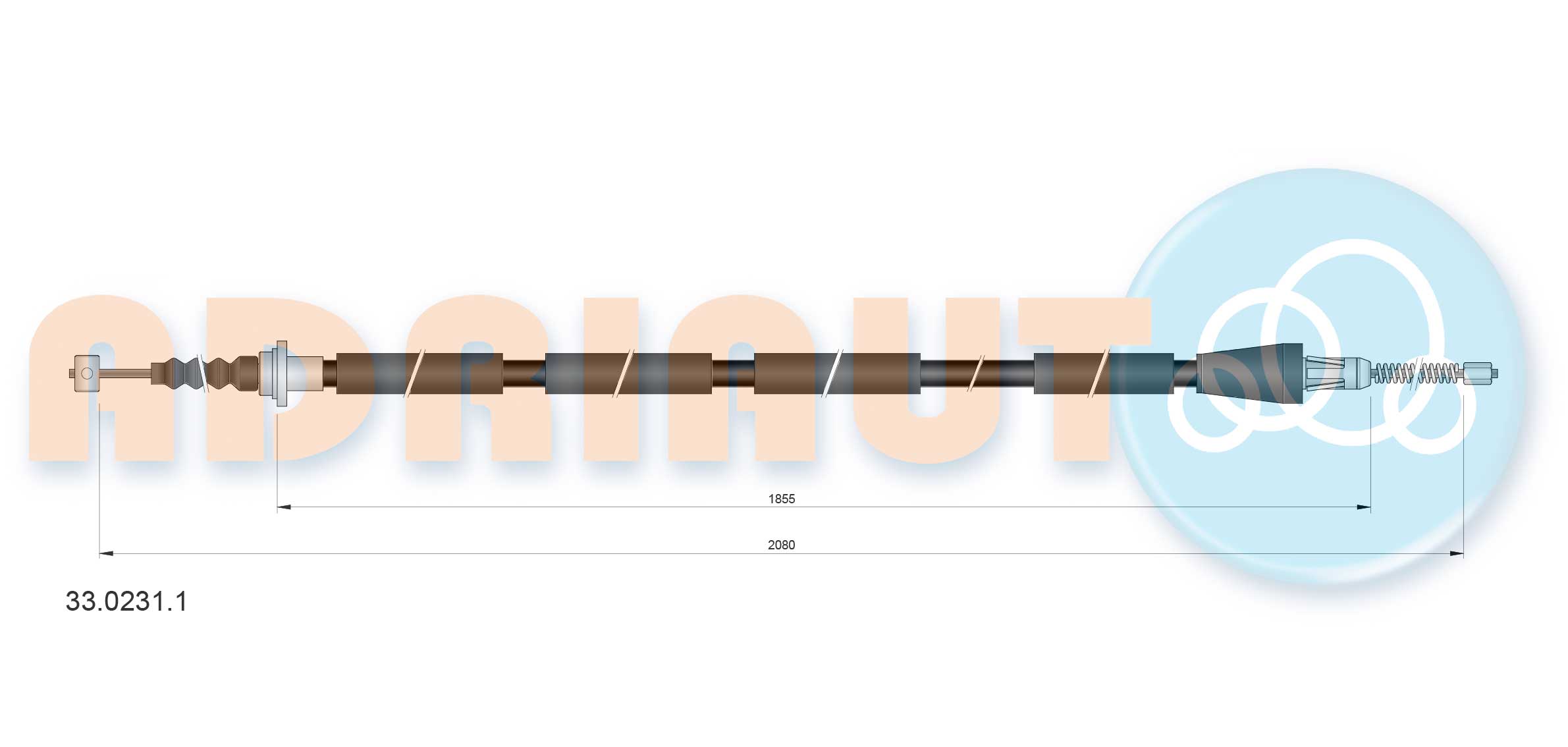 Adriauto Handremkabel 33.0231.1