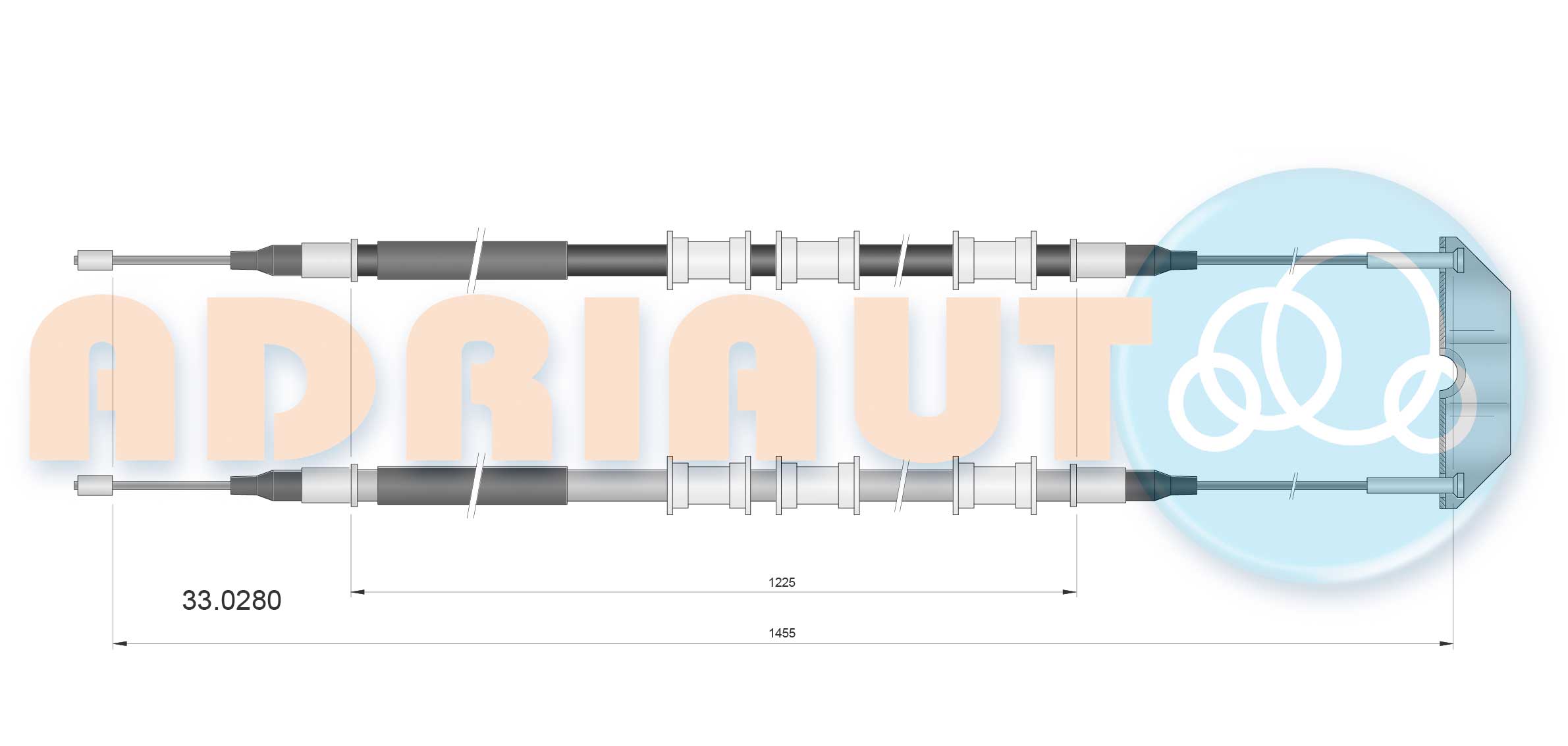 Adriauto Handremkabel 33.0280