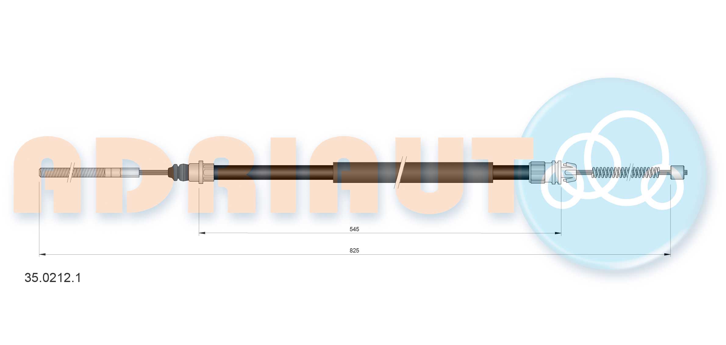 Adriauto Handremkabel 35.0212.1