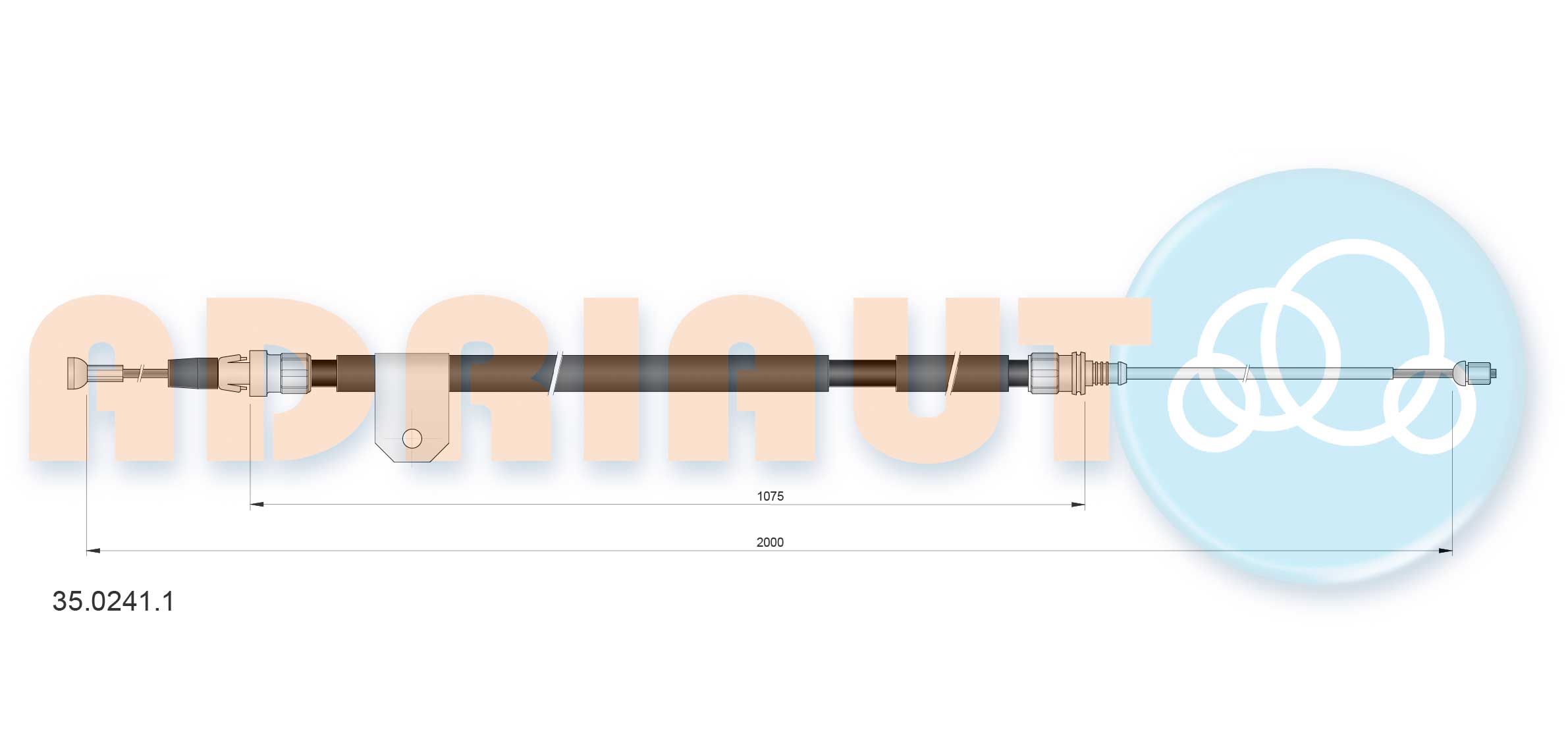 Adriauto Handremkabel 35.0241.1
