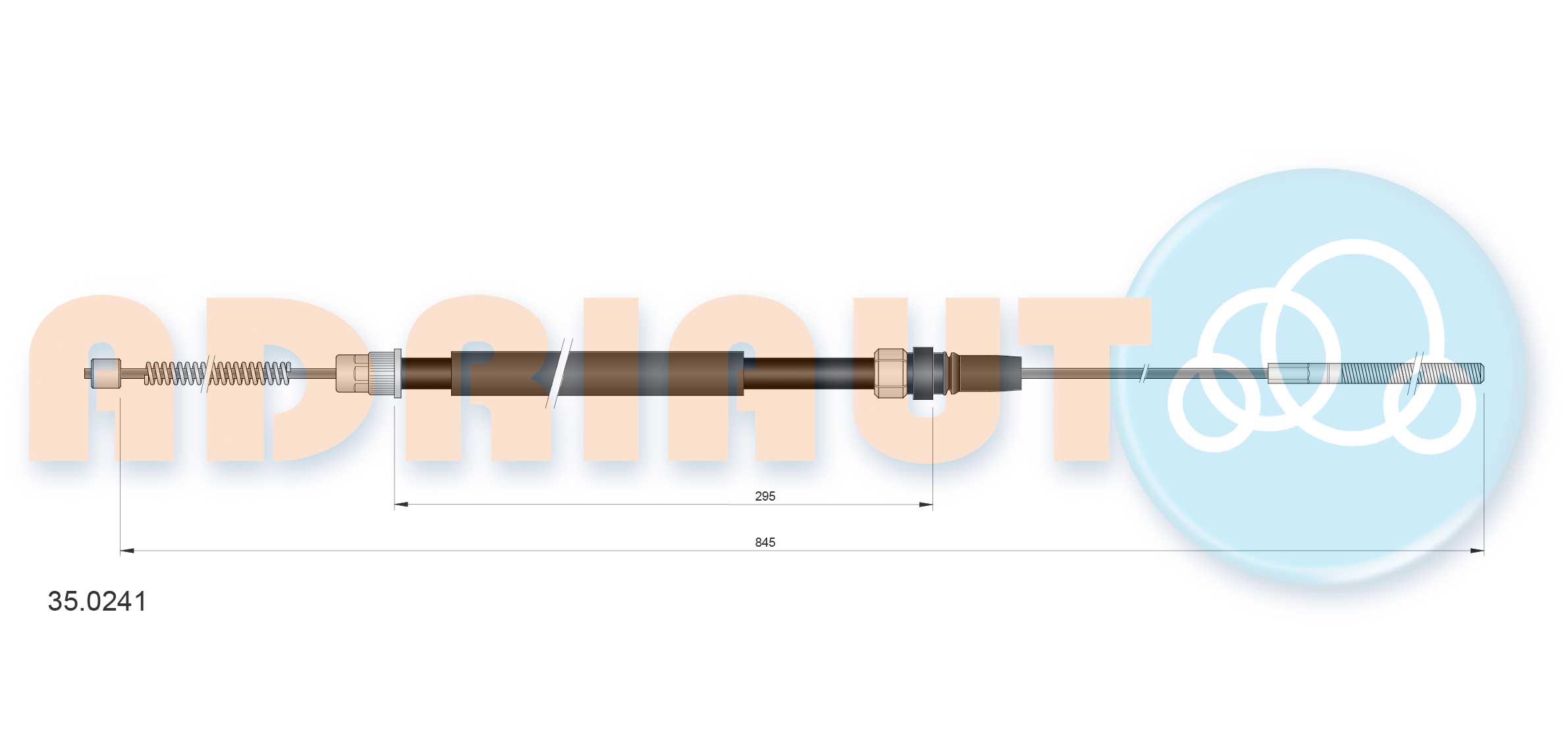 Adriauto Handremkabel 35.0241