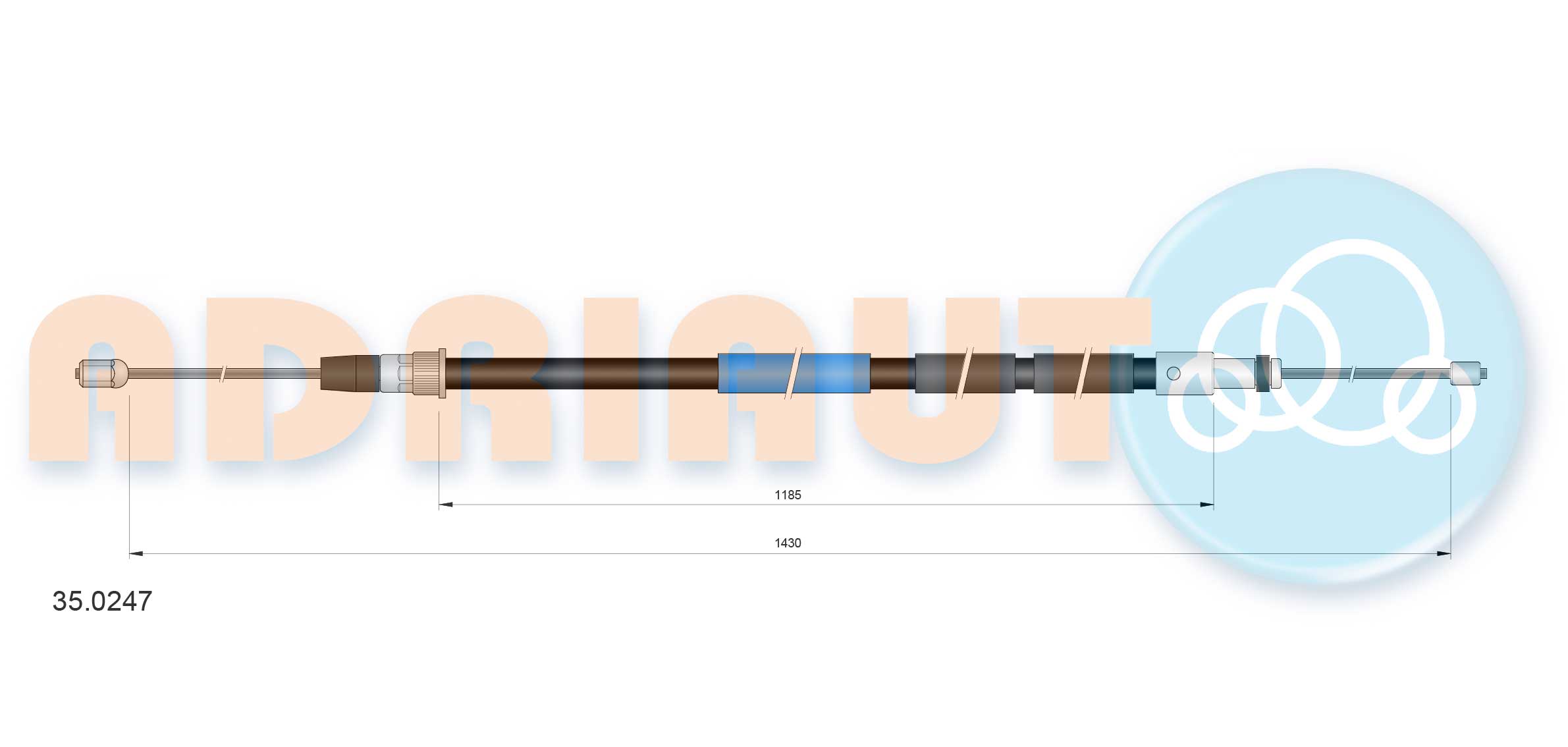 Adriauto Handremkabel 35.0247