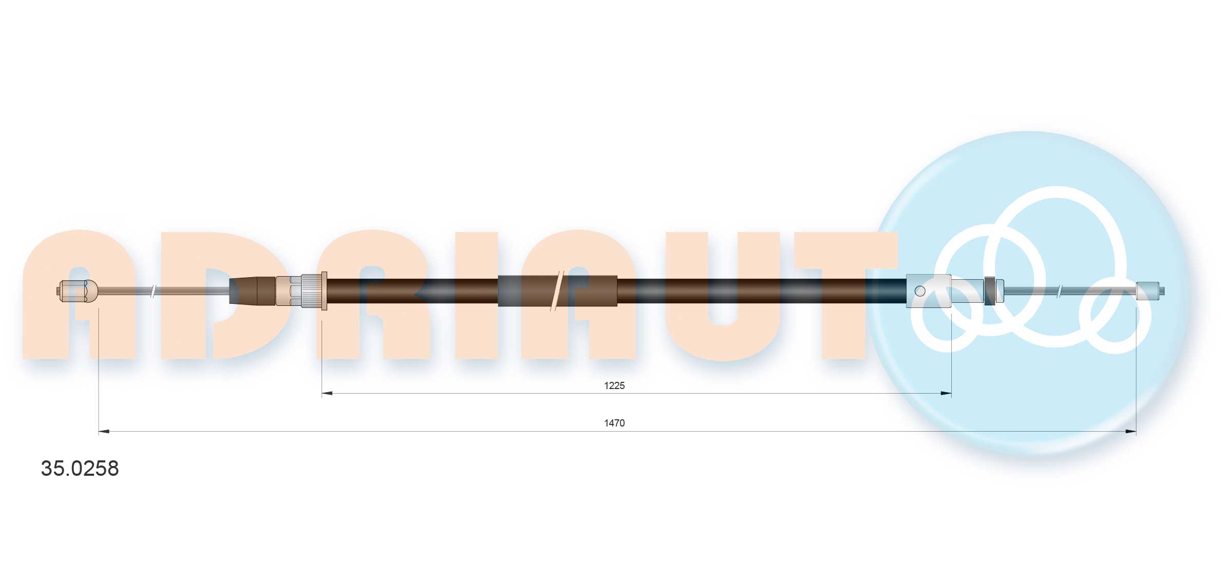 Adriauto Handremkabel 35.0258