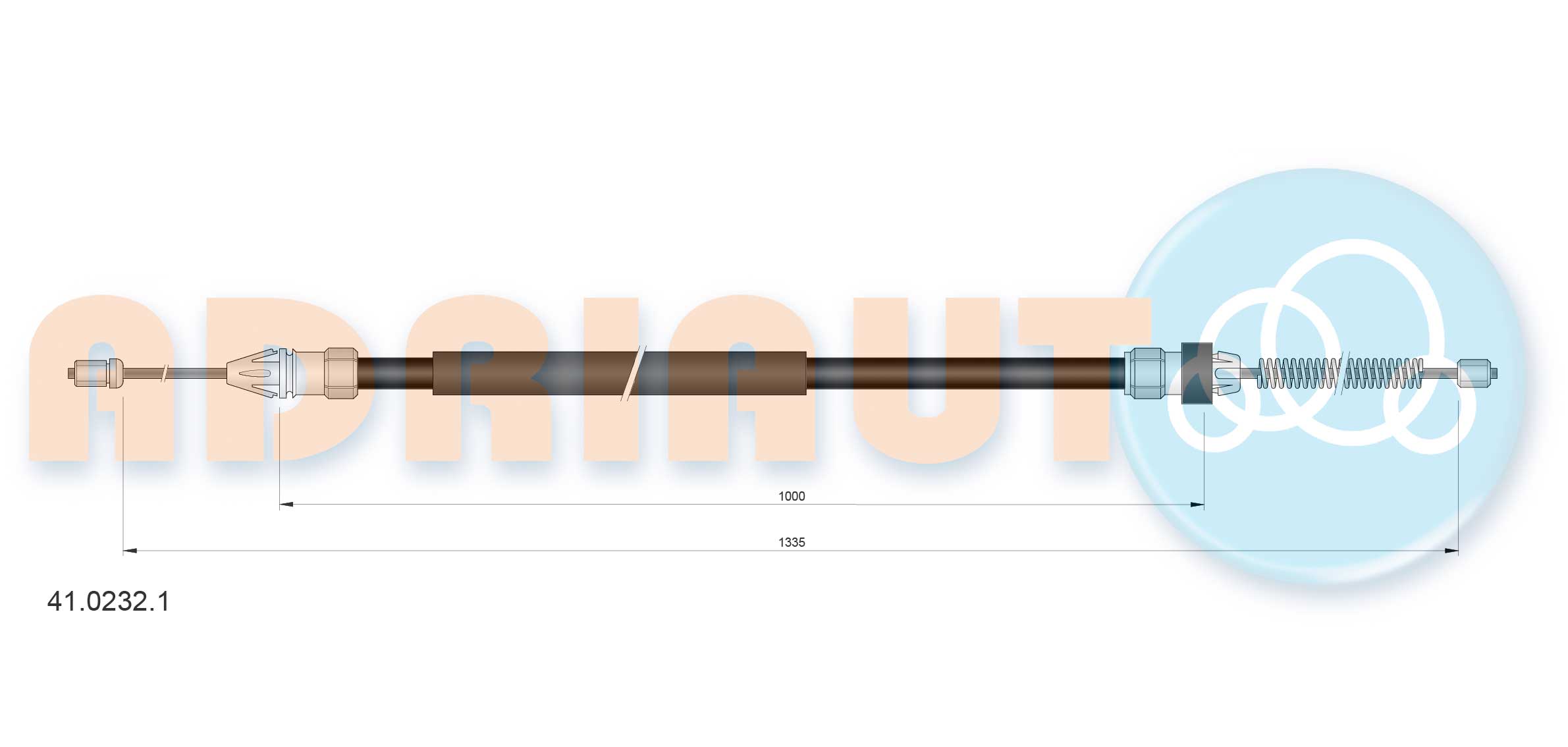 Adriauto Handremkabel 41.0232.1