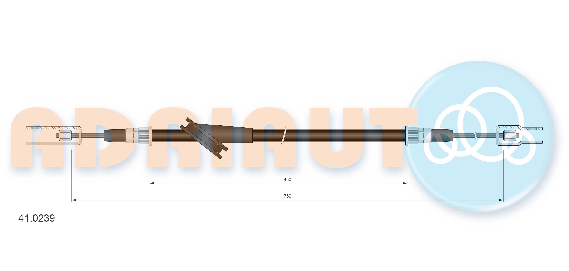 Adriauto Handremkabel 41.0239