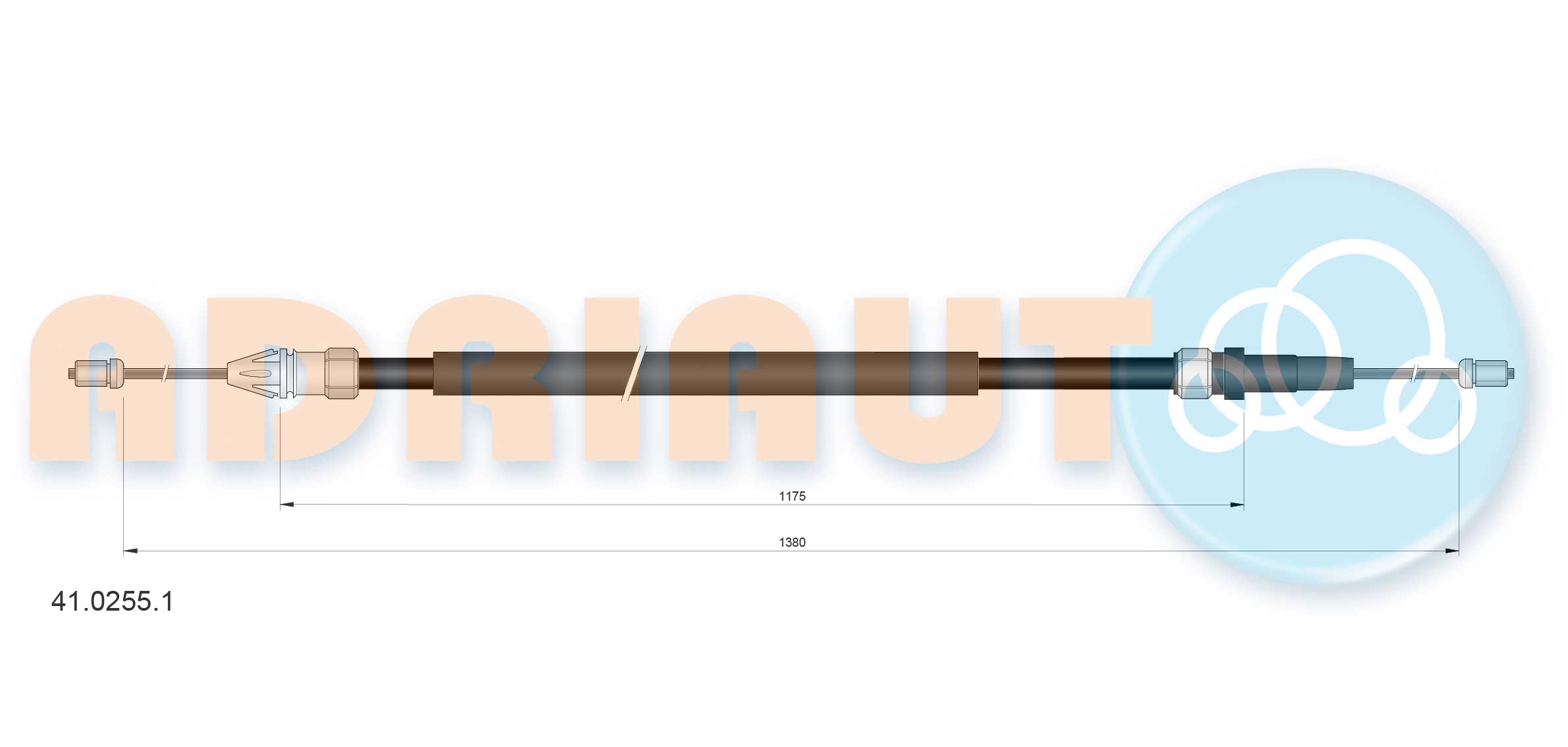 Adriauto Handremkabel 41.0255.1