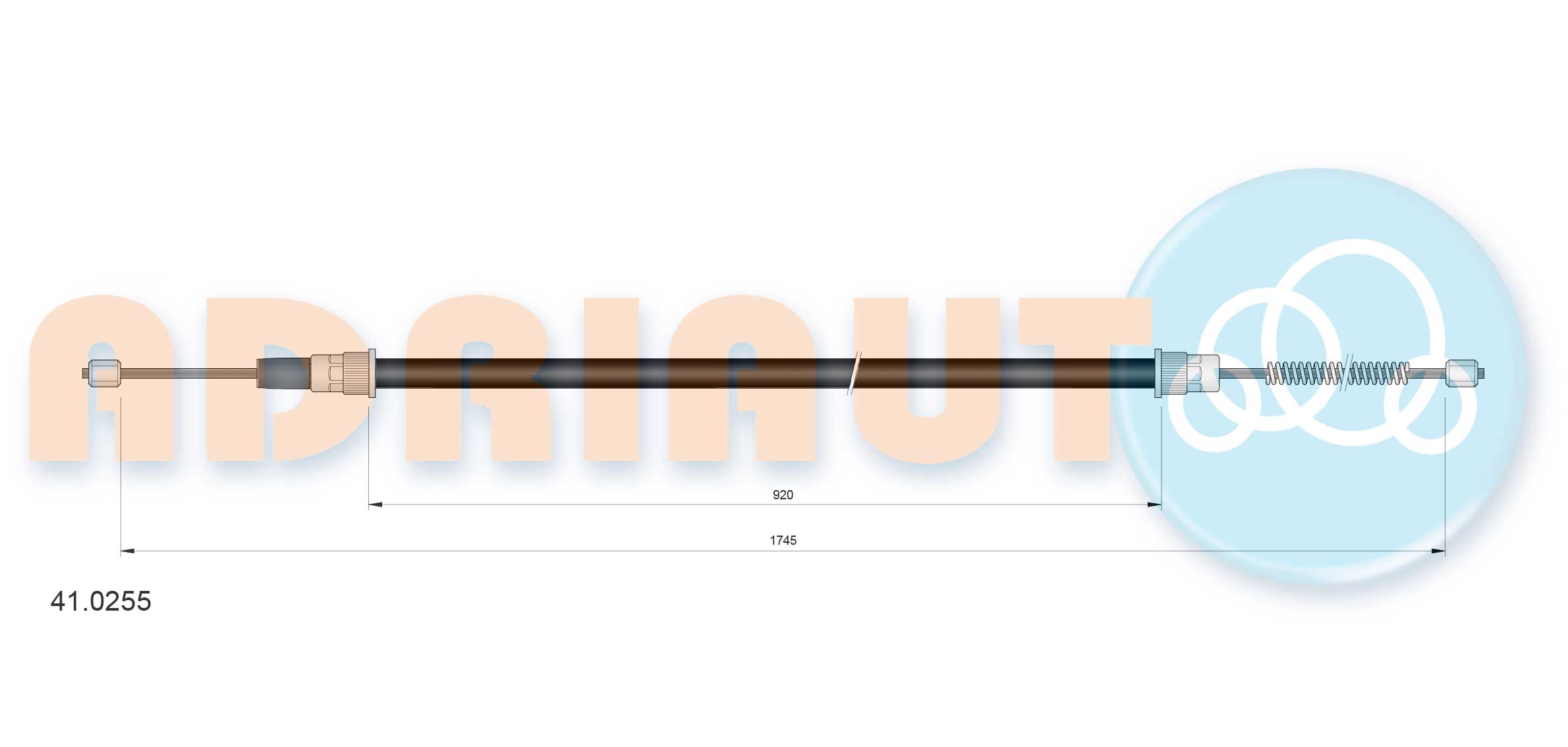Adriauto Handremkabel 41.0255