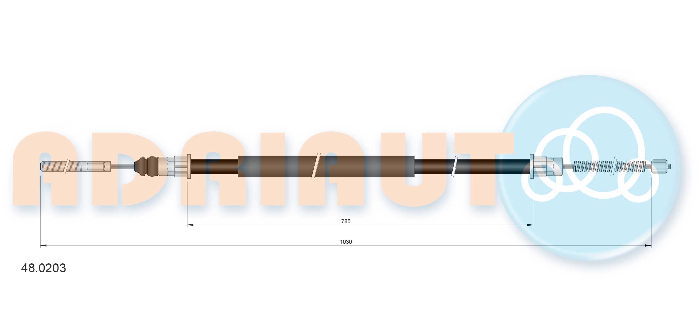 Adriauto Handremkabel 48.0203