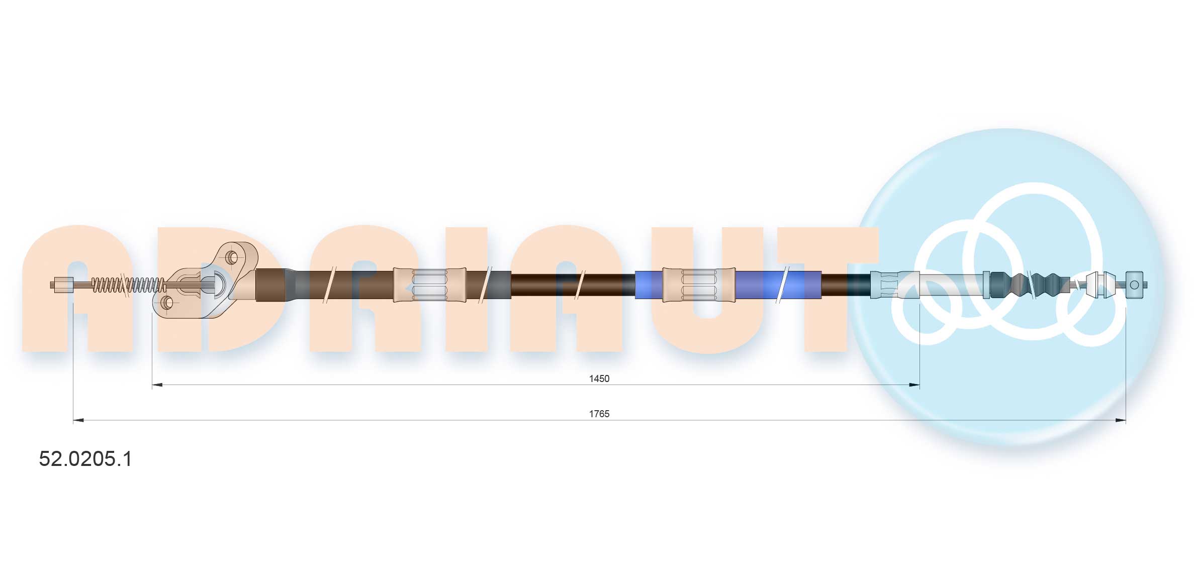 Adriauto Handremkabel 52.0205.1