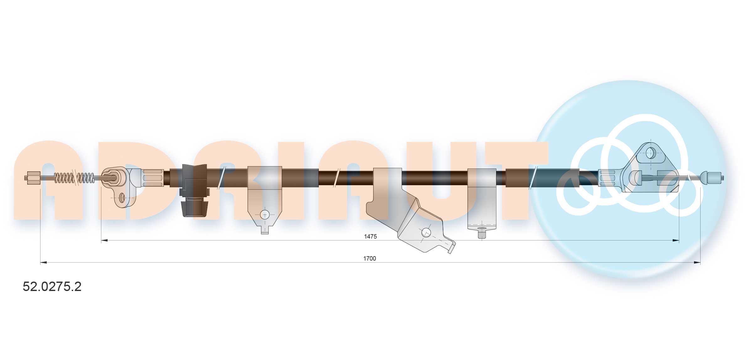 Adriauto Handremkabel 52.0275.2