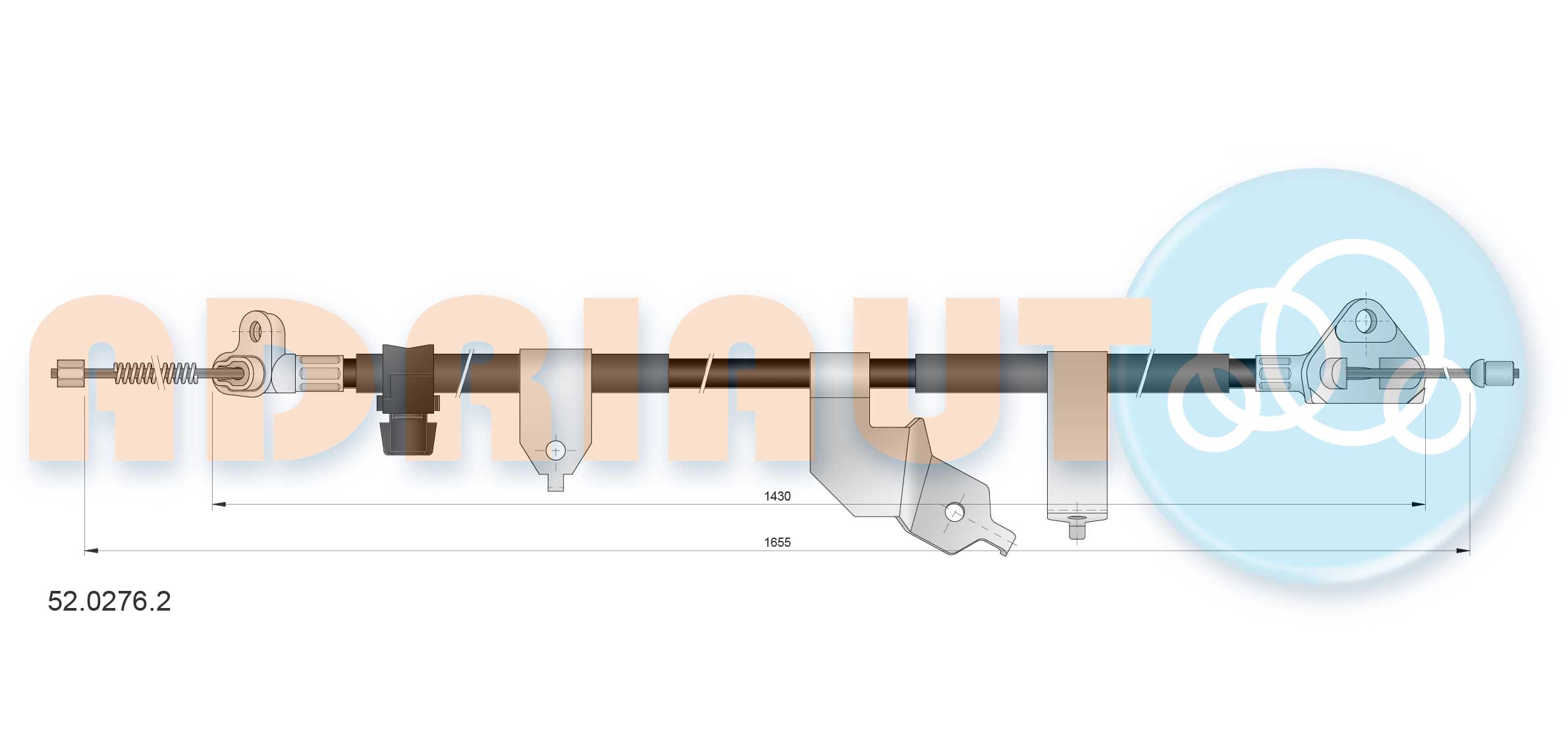 Adriauto Handremkabel 52.0276.2