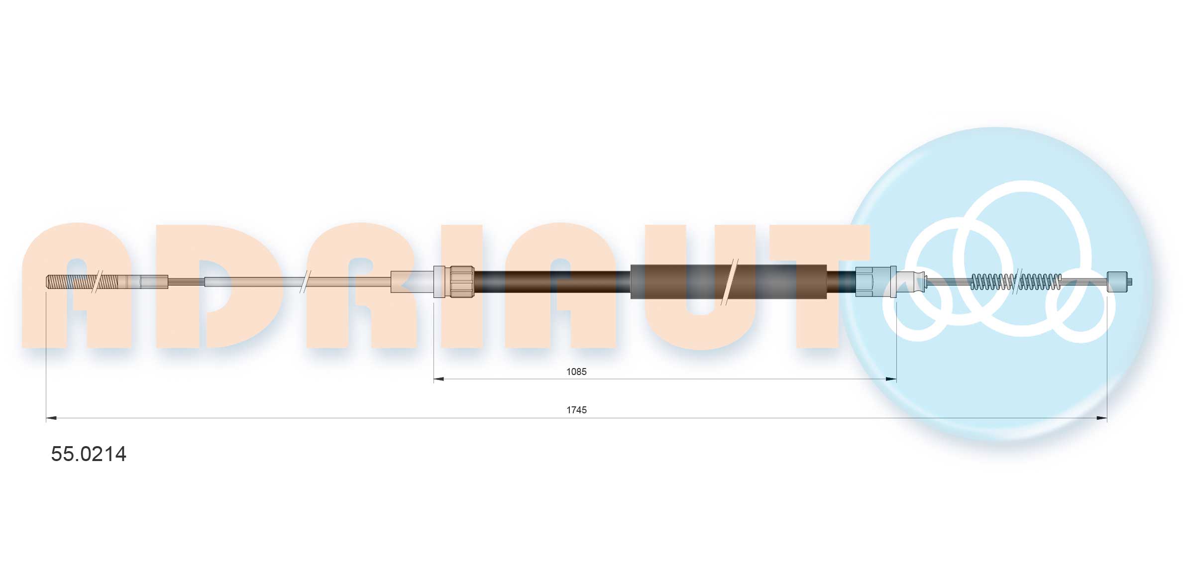 Adriauto Handremkabel 55.0214