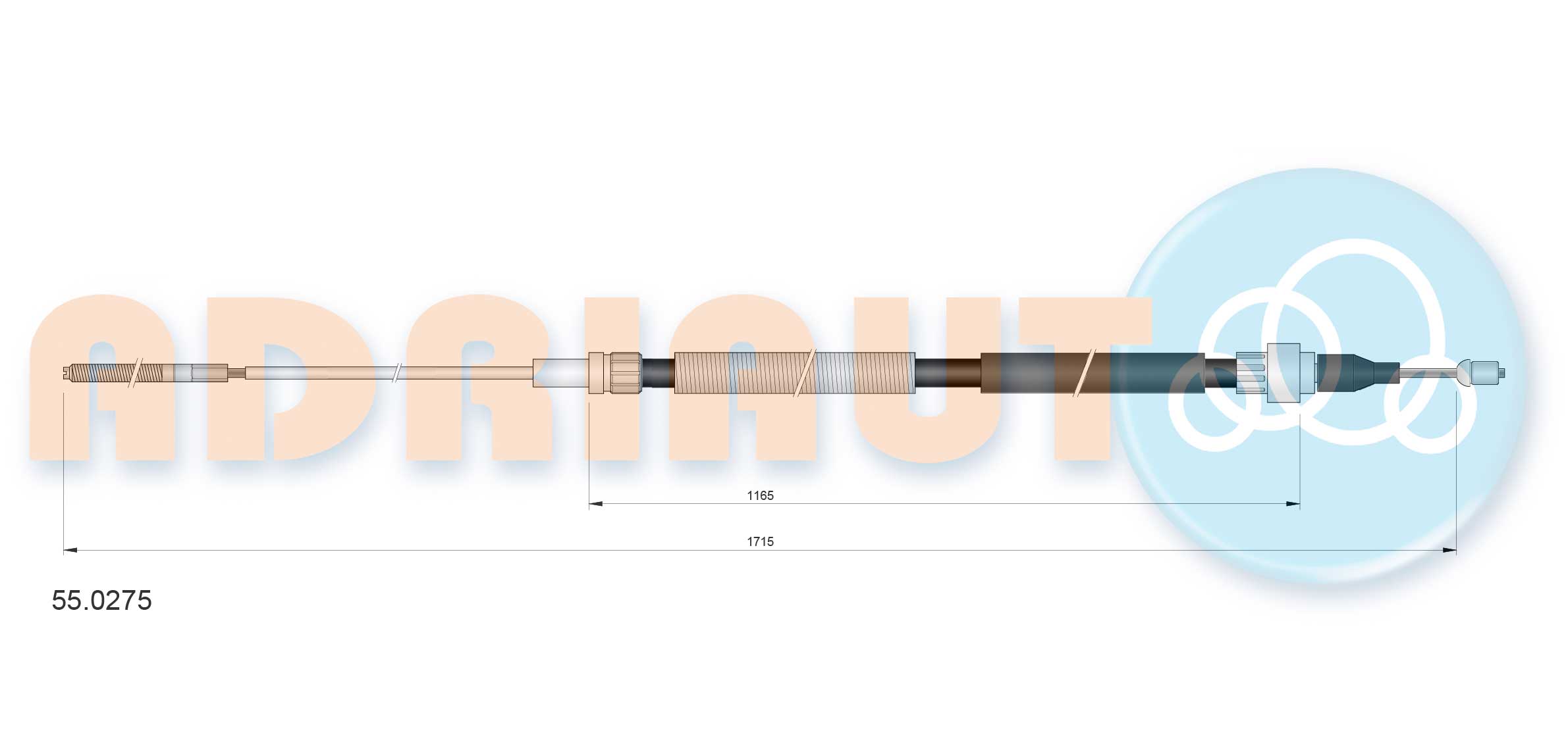 Adriauto Handremkabel 55.0275