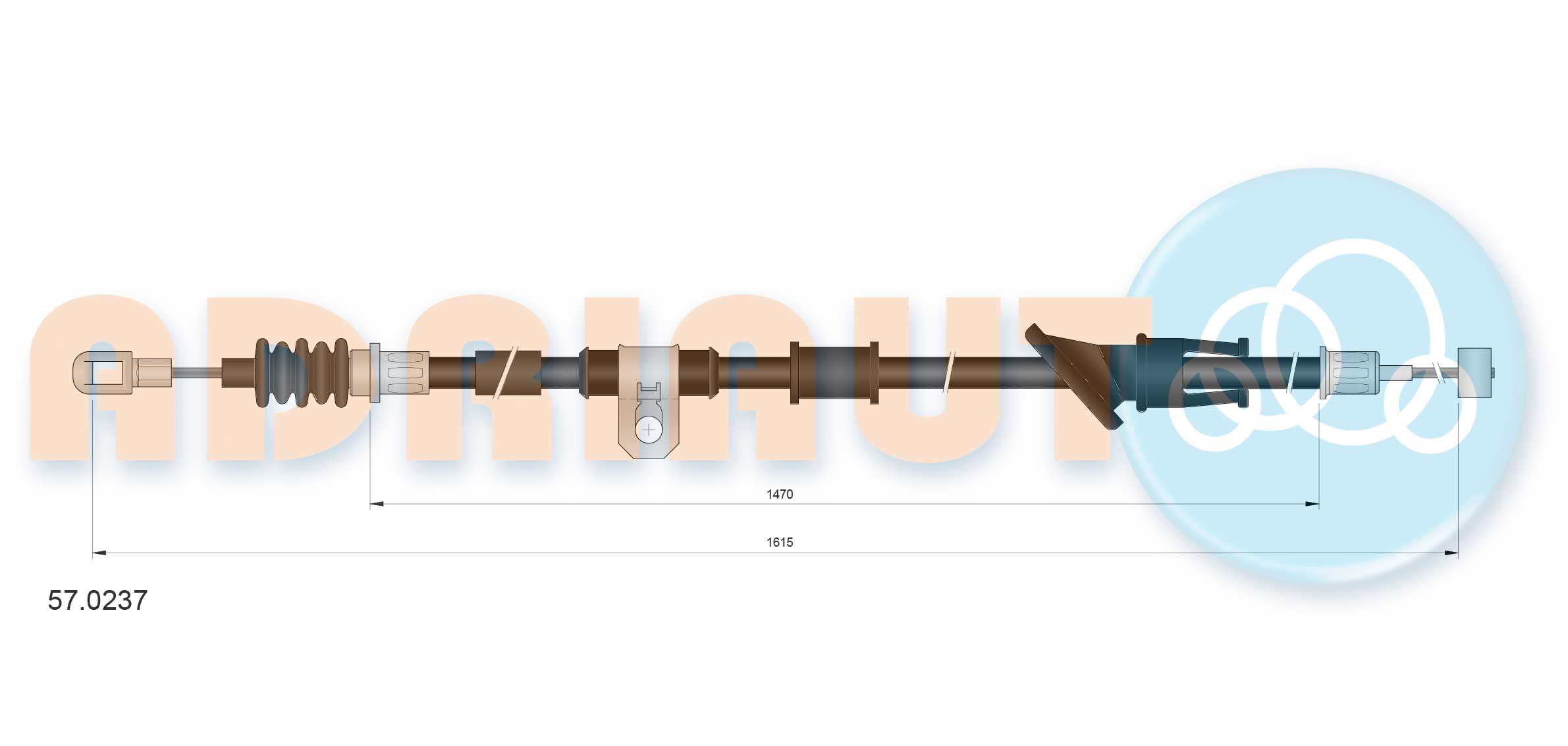 Adriauto Handremkabel 57.0237