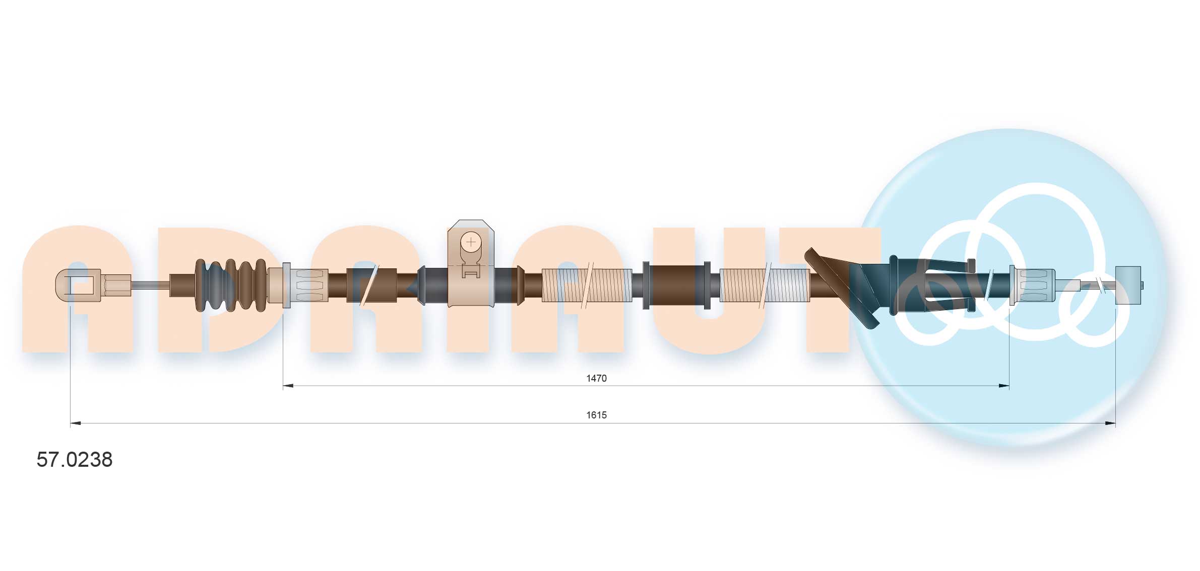 Adriauto Handremkabel 57.0238