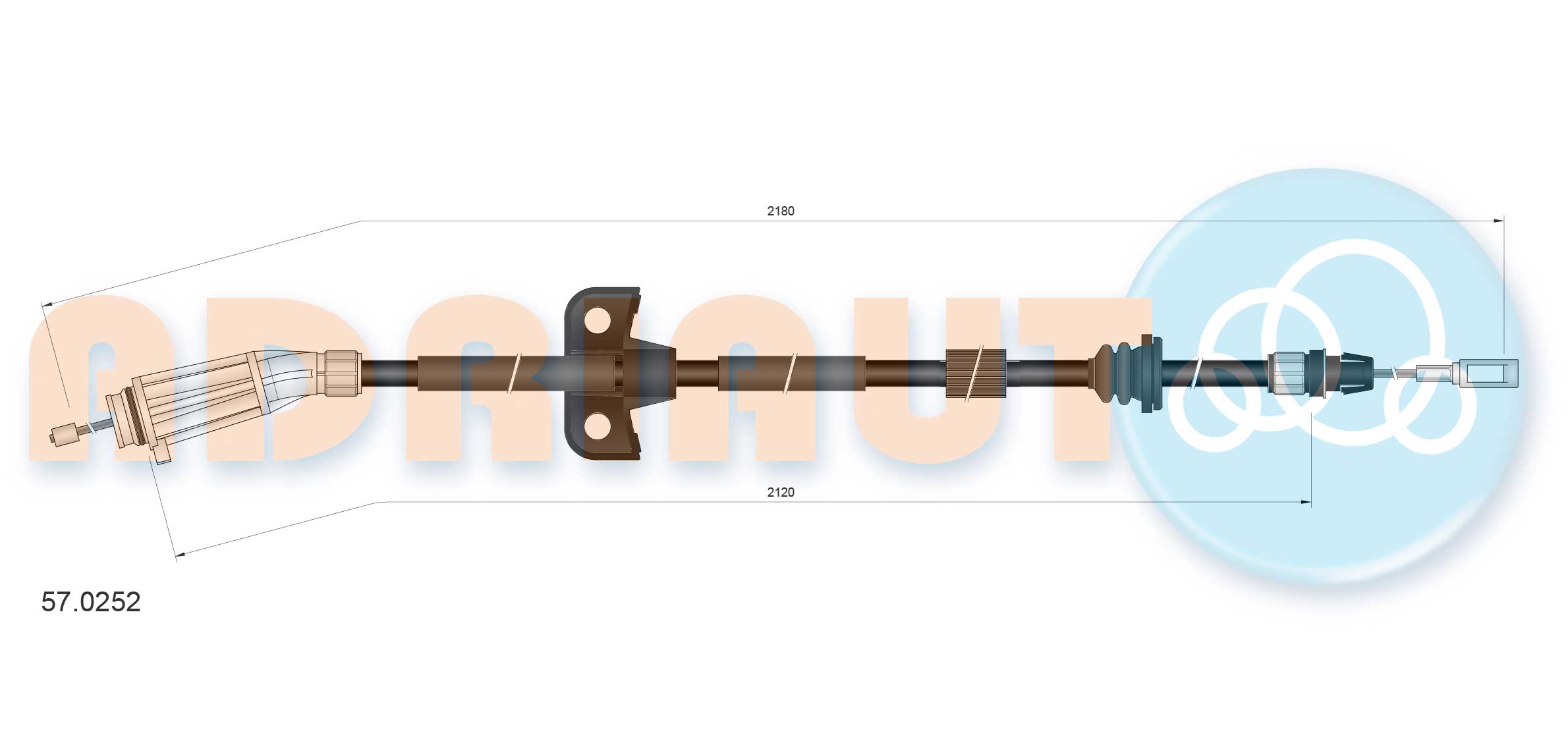 Adriauto Handremkabel 57.0252