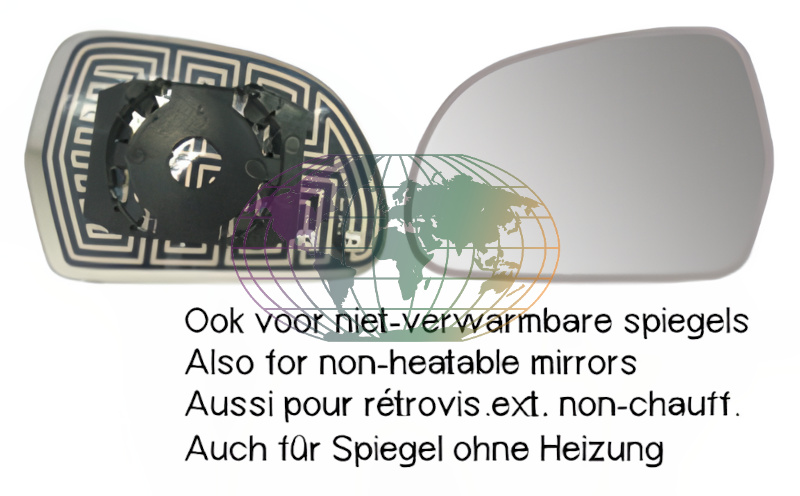 Bodermann Buitenspiegelglas 0834066