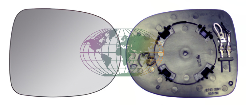 Bodermann Buitenspiegelglas 7203065