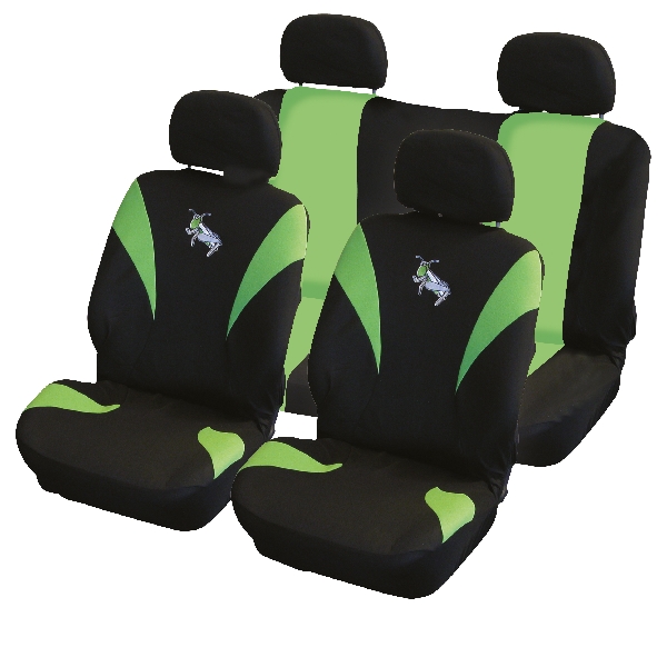 Carpoint Stoelhoesset 8-delig 'Sprinkhaan' airbag 10131
