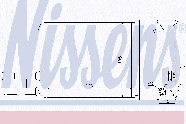 Nissens Kachelradiateur 73984