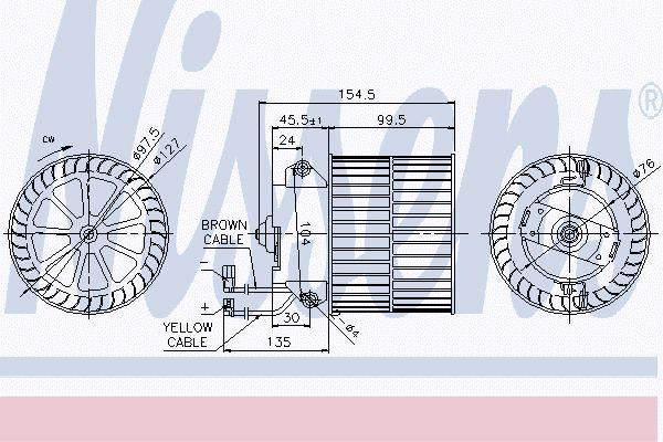 Nissens Kachelventilator 87057