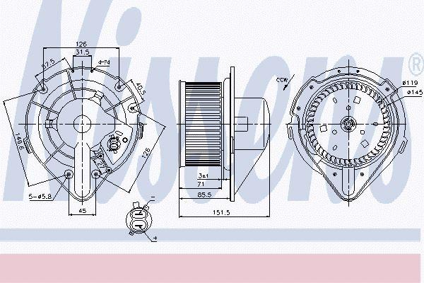 Nissens Kachelventilator 87066